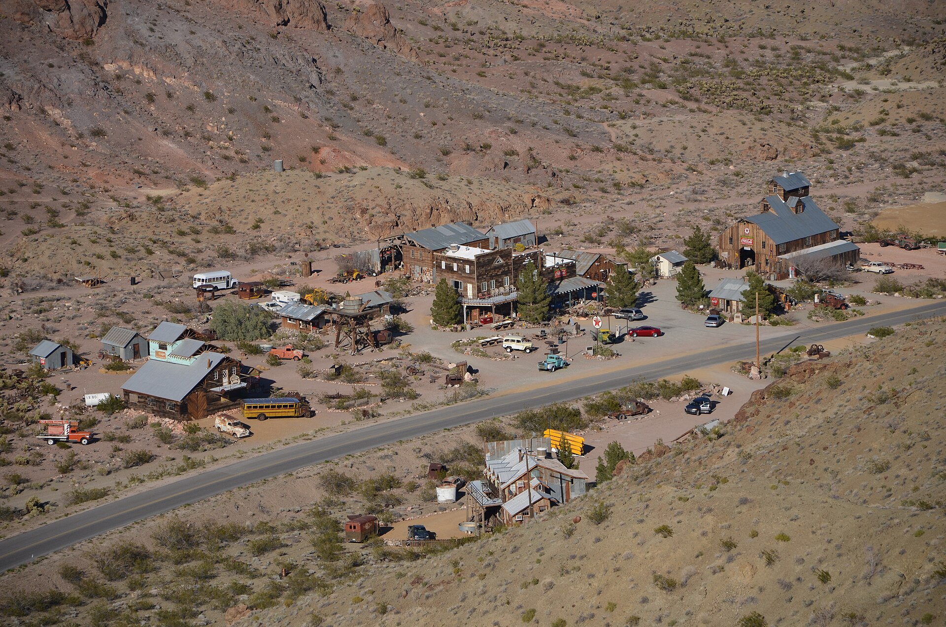 Le village de Nelson dans le Nevada en 2013