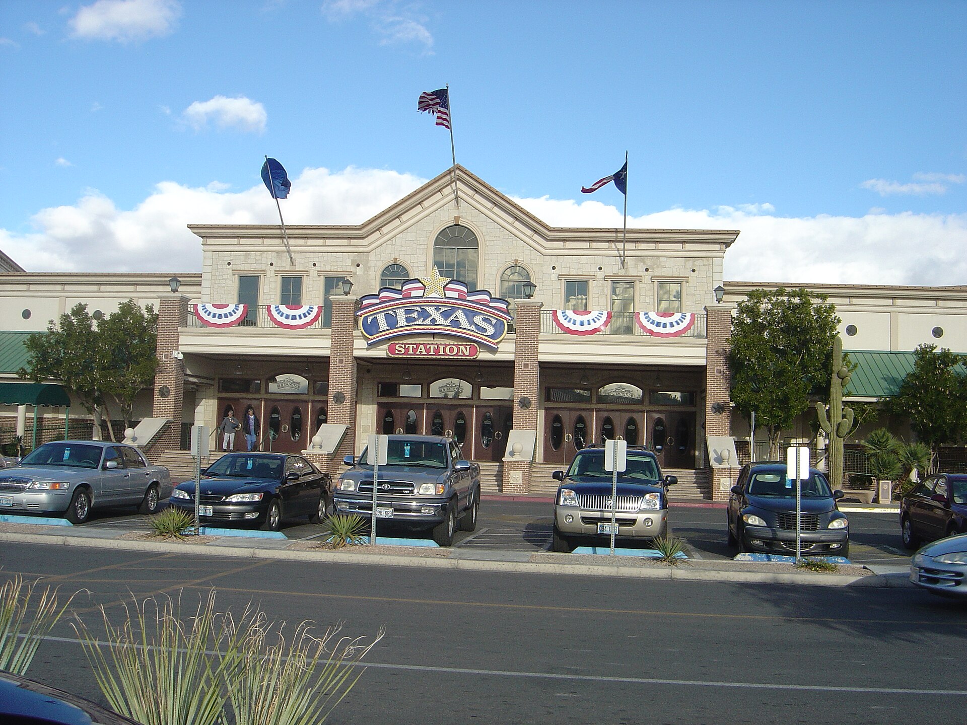 Entrance to the Texas Station hotel-casino in North Las Vegas, Nevada.