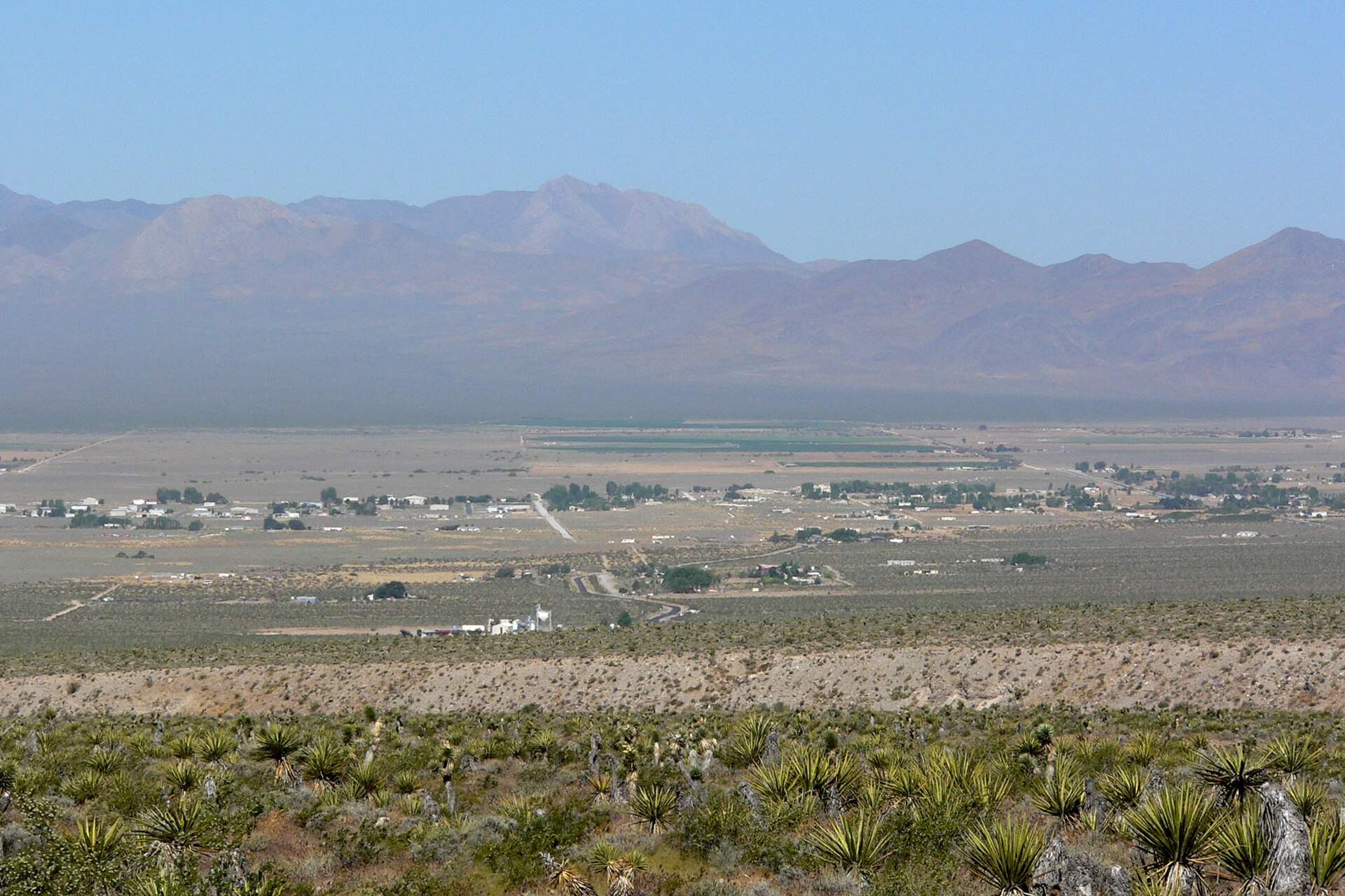 View of Sandy Valley, Nevada from the east