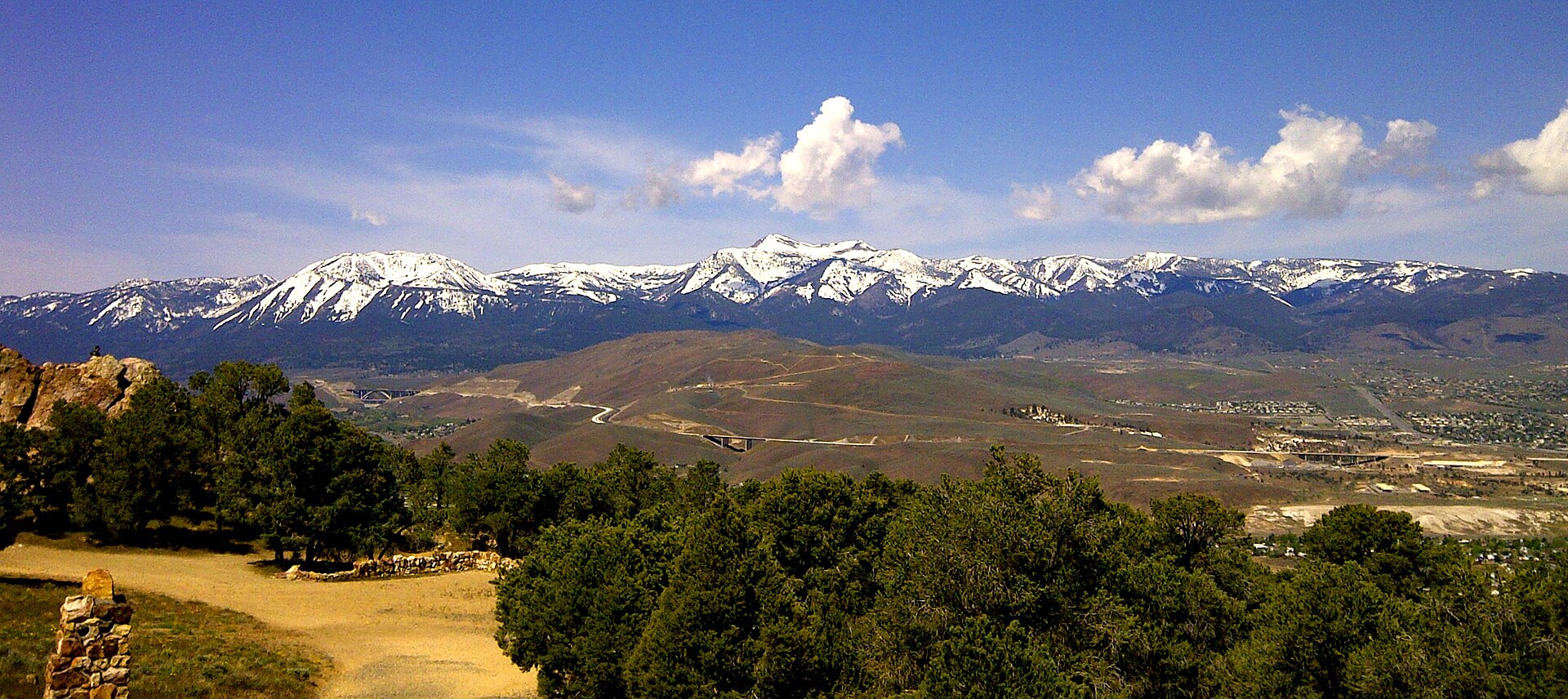 Looking southwest from Geiger Grade toward Washoe Valley — Nevada