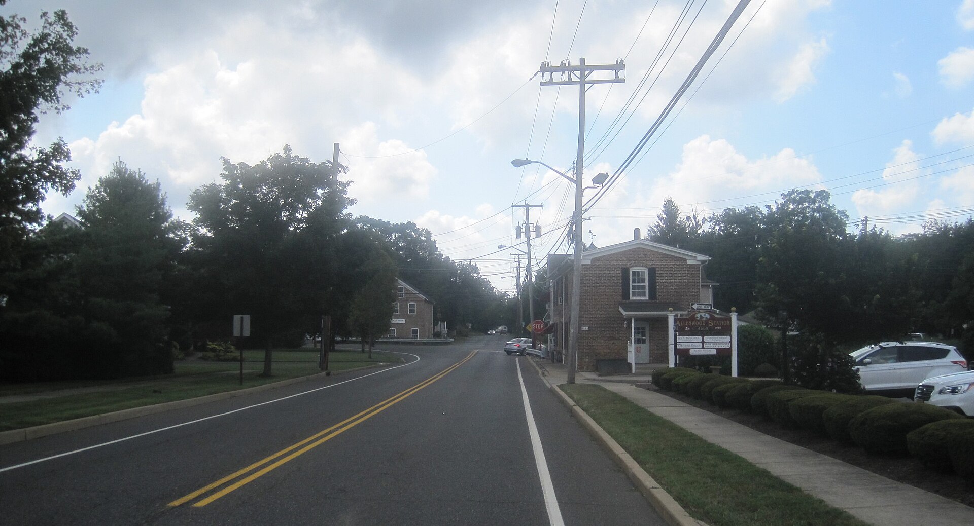 Photo showing Allenwood, New Jersey, a census-designated place within Wall Township. Photo taken along eastbound Atlantic Avenue (County Route 524 Spur) approaching Lakewood-Allenwood Road.