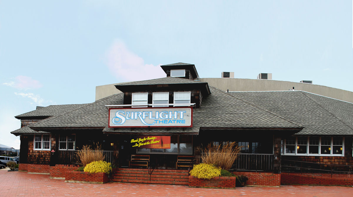 Entrance to the Surflight Theatre, a theatre located on Long Beach Island in New Jersey Photo By Sara Caruso — Beach Haven, New Jersey