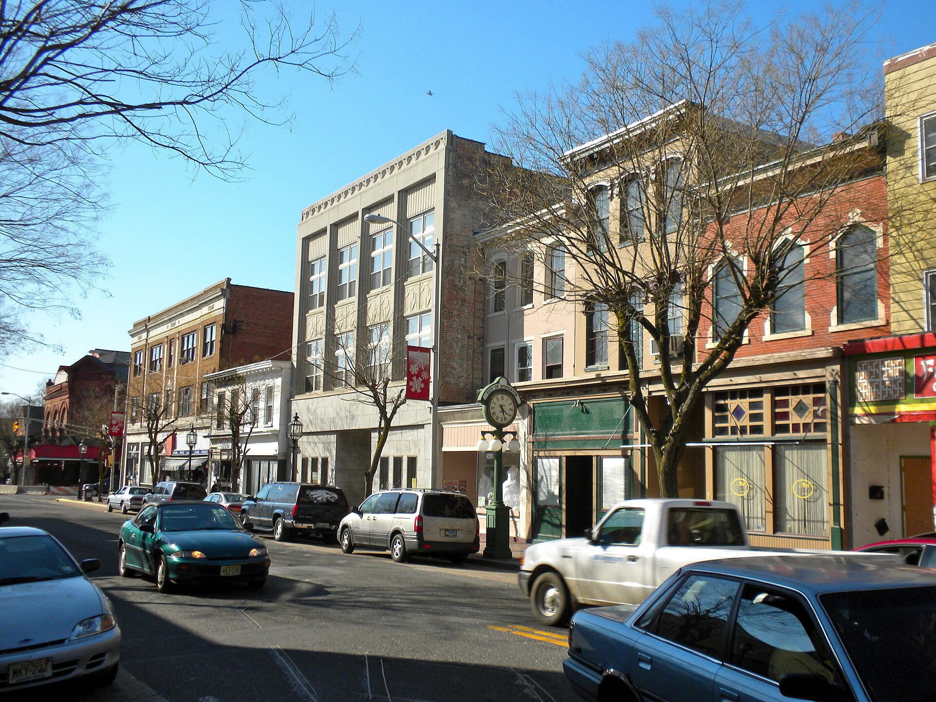 Downtown Bridgeton, New Jersey along Commerce Street.