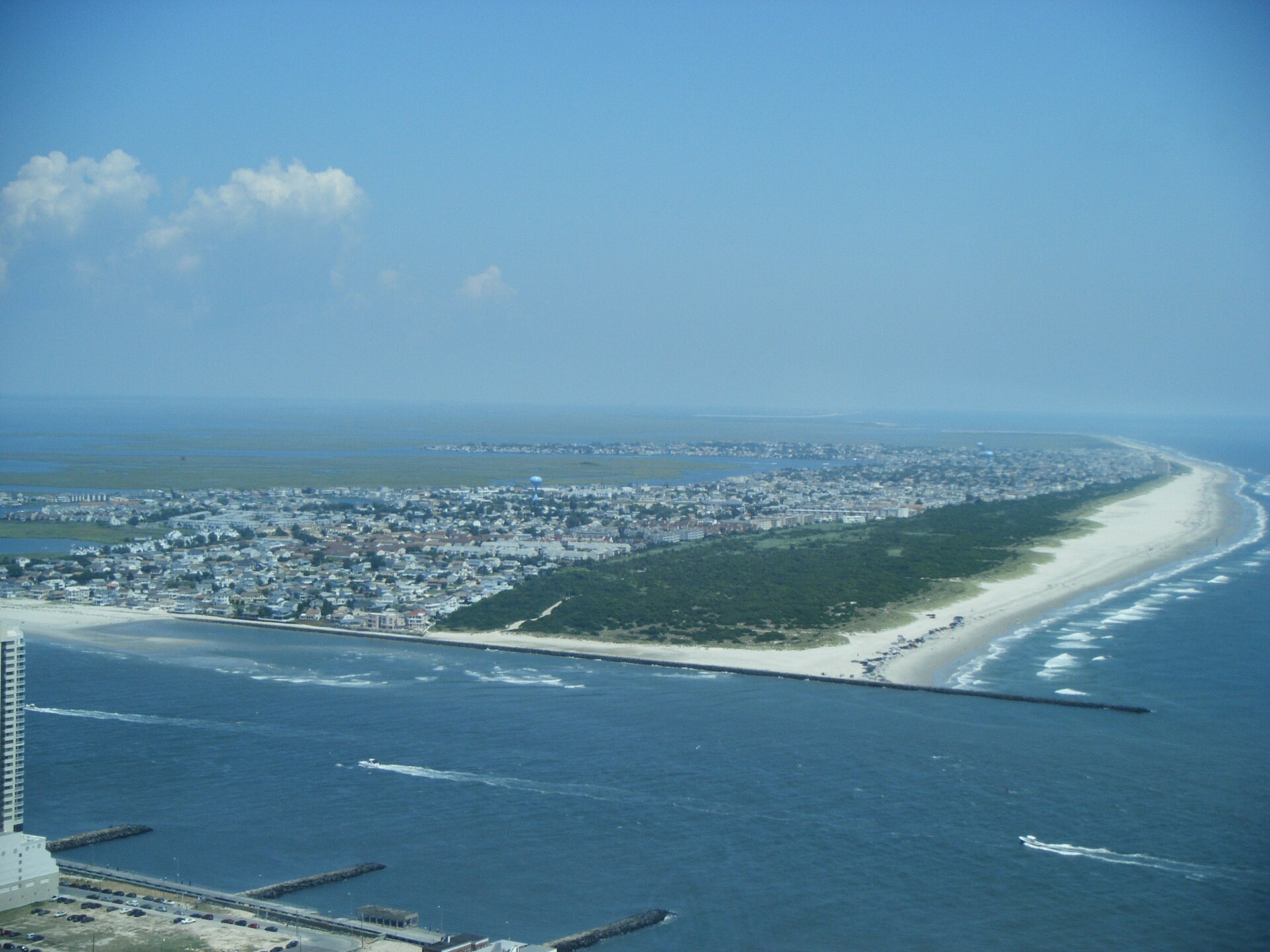 A view of Brigantine, New Jersey from the 47th floor of Revel Atlantic City