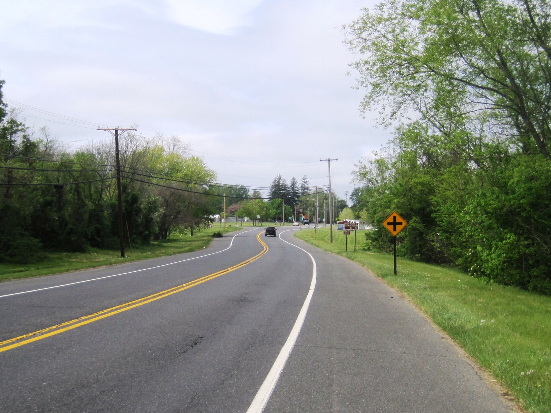 Photo showing the center of Cream Ridge, New Jersey, an unincorporated community within Upper Freehold Township.
