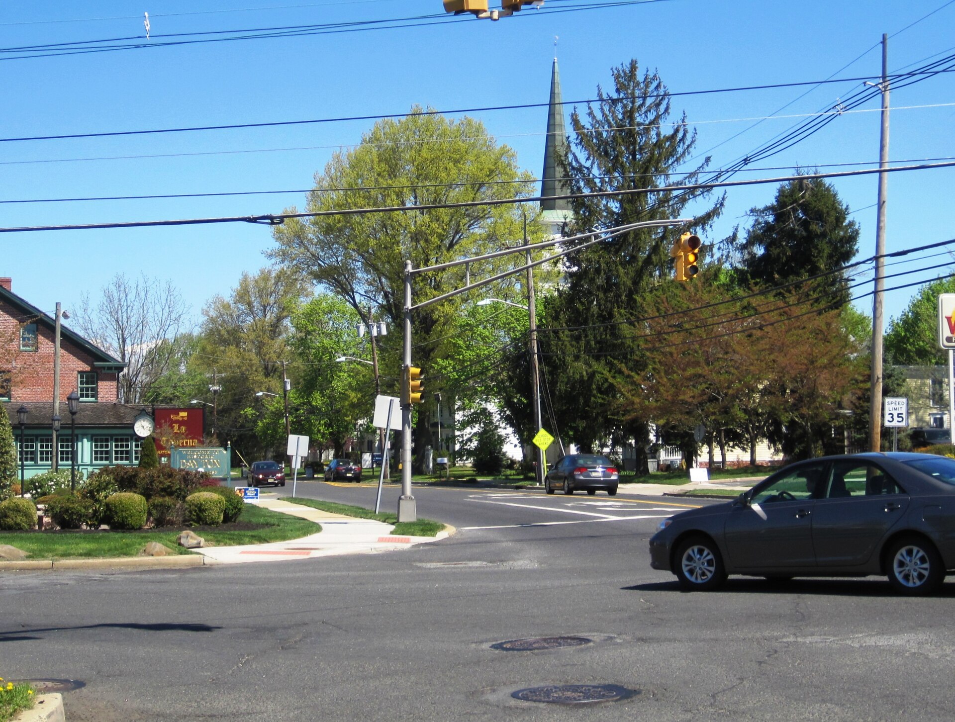 Photo showing Dayton, New Jersey, an census designated place within South Brunswick. Photo was taken at the intersection of Georges Road, Ridge Road, and Culver Road.