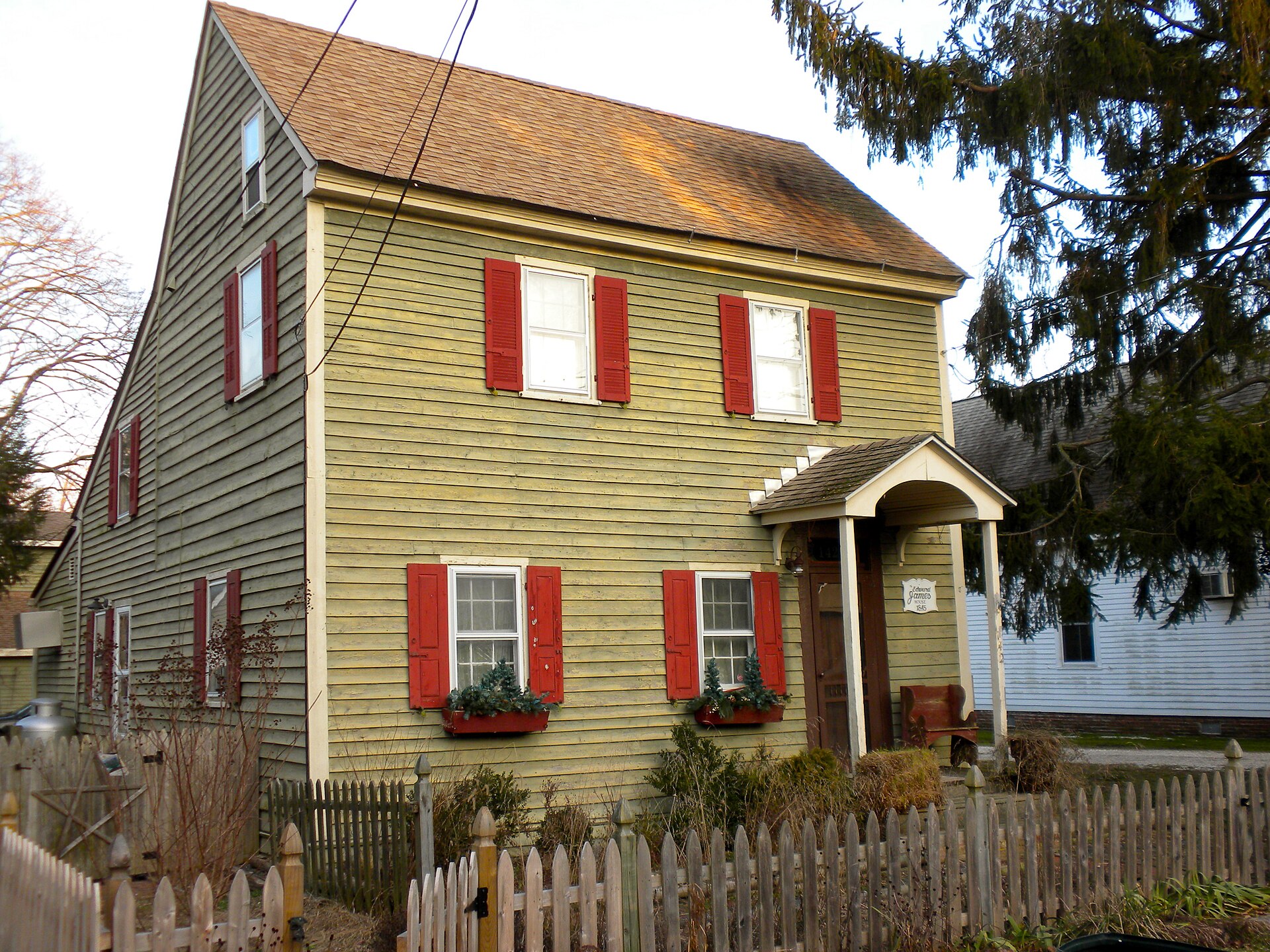 James House on Main Street in Dennisville, Cape May County (Upper Township), New Jersey. Built 1848. Part of the Dennisville Historic District on the NRHP.