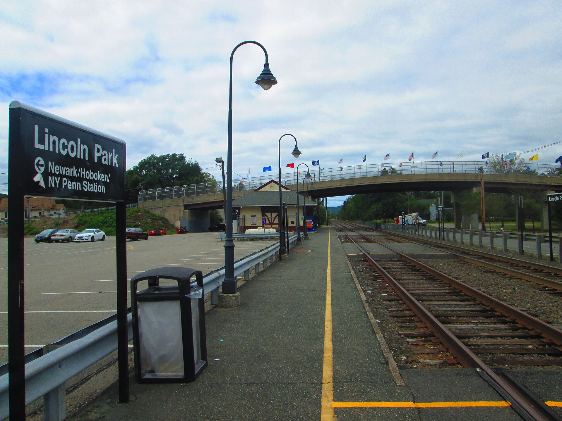 The Lincoln Park New Jersey Transit station in Lincoln Park, New Jersey as seen in September 2013.