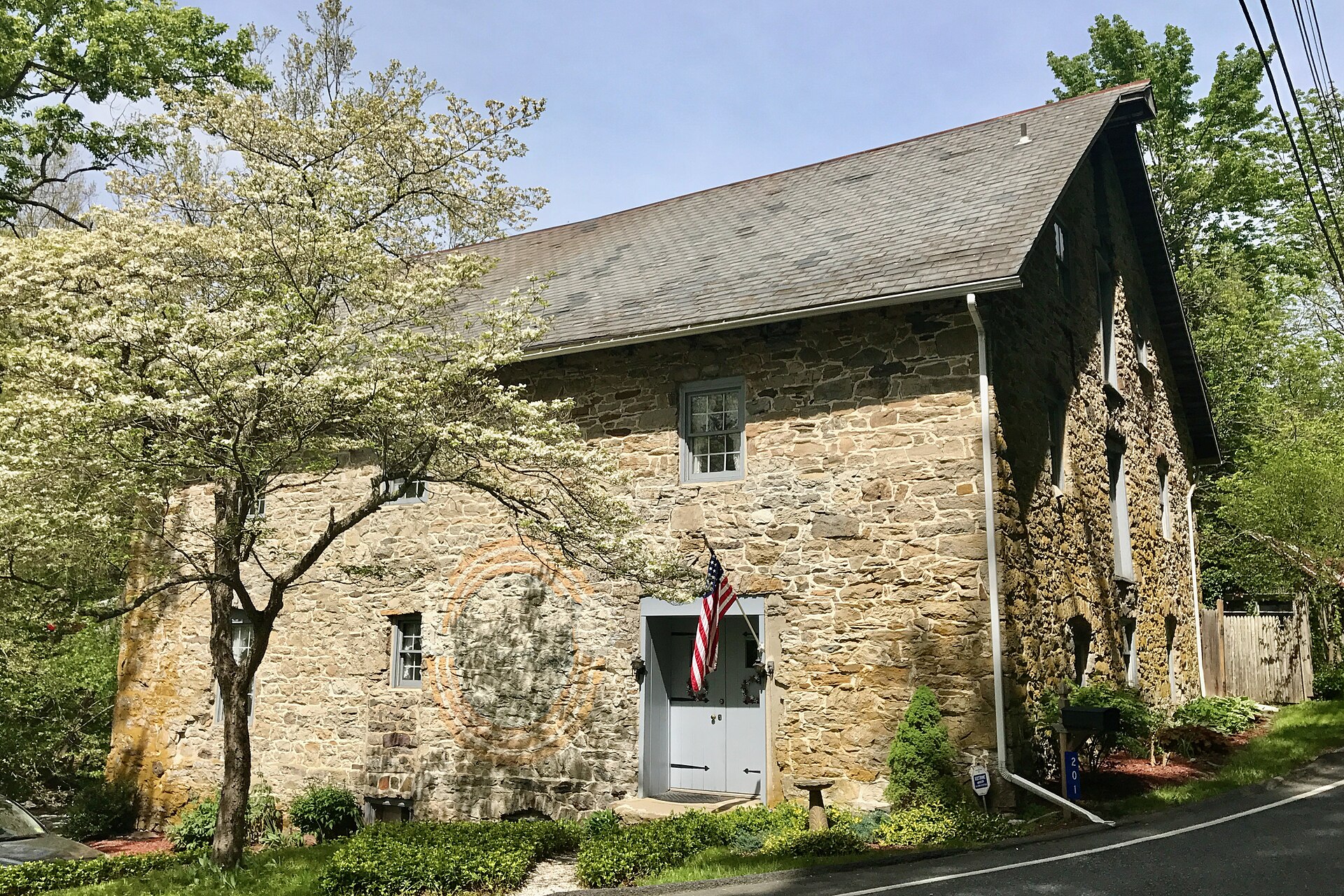 The Marksboro Grist Mill on Spring Valley Road in Marksboro, New Jersey.