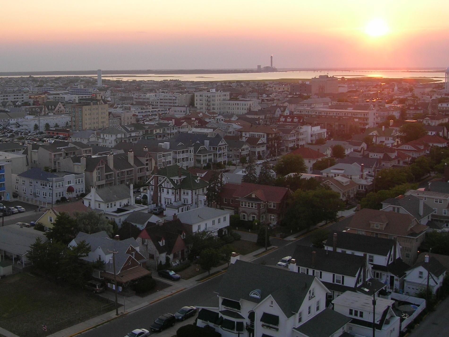 A picture of Ocean City, New Jersey, which I took with a Nikon camera whilst on a ferris wheel in Ocean City, NJ.