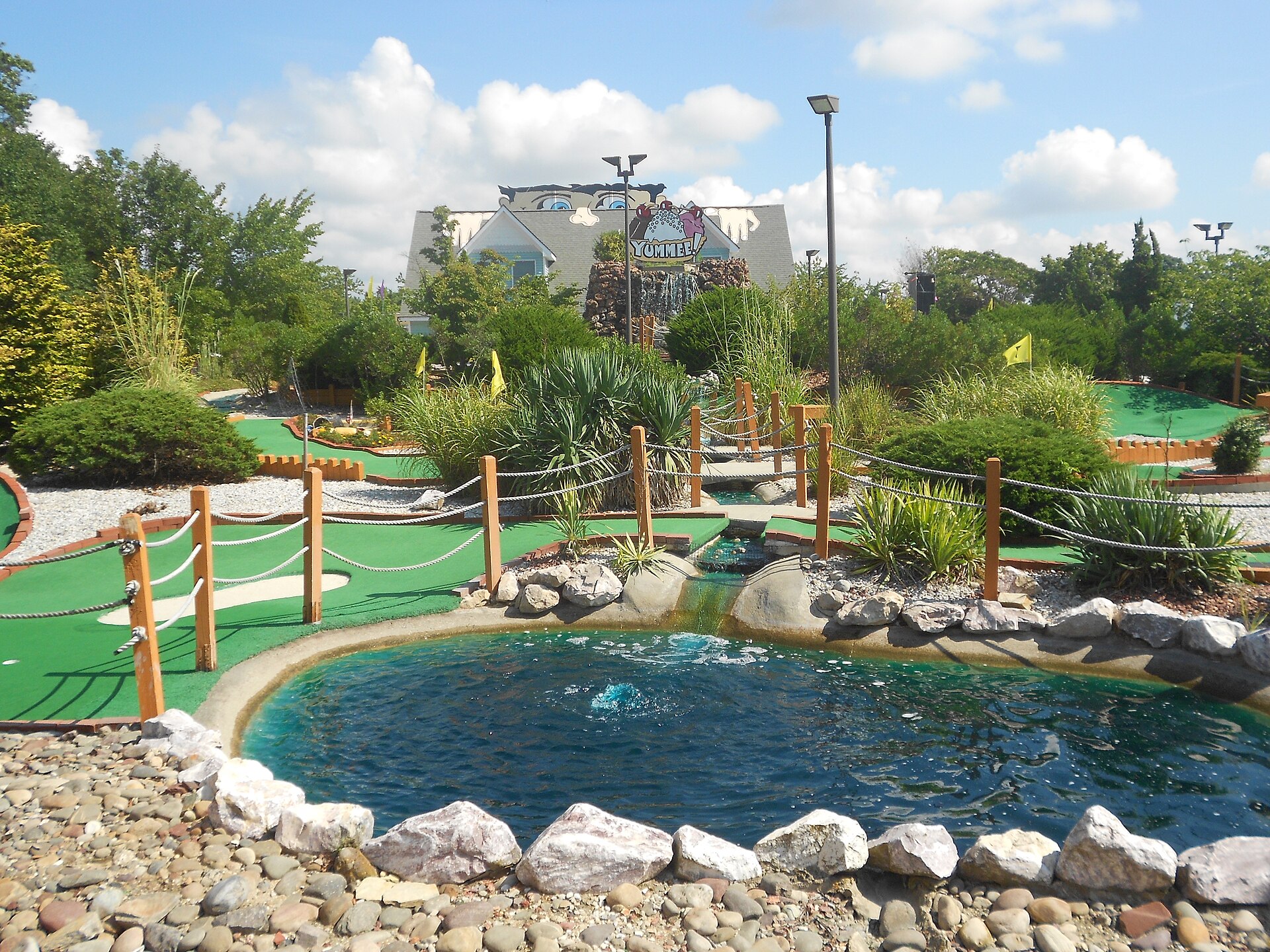 A putt-putt "golf course" in the unincorporated census-designated place, Rio Grande, Cape May County, New Jersey along SR 47 (Delsea Drive) across from the Bible Baptist Church