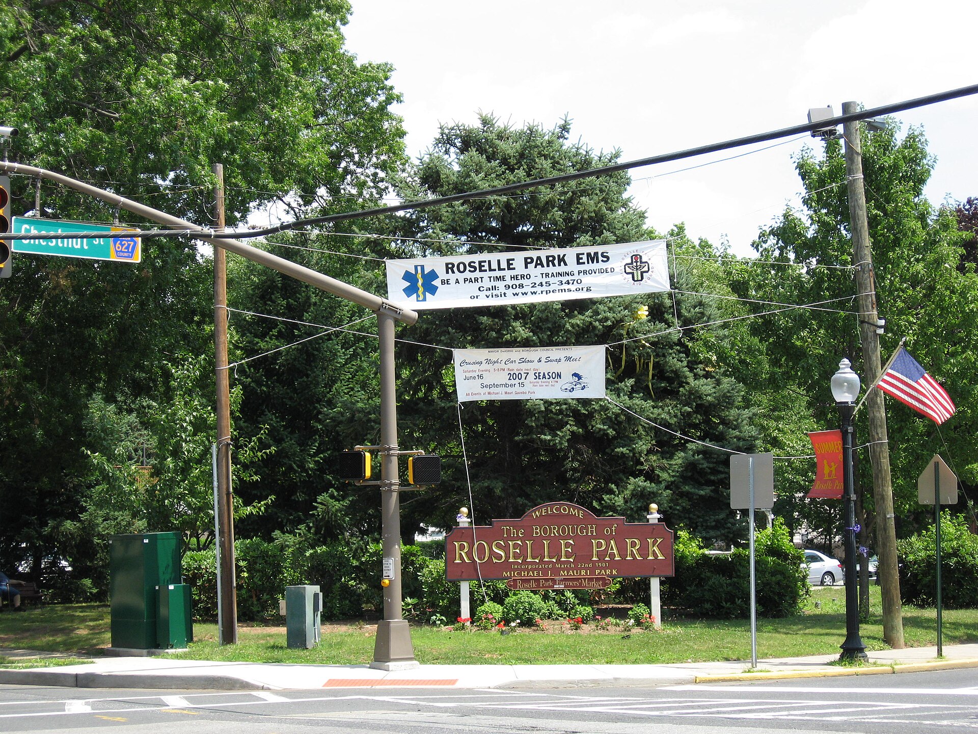 Roselle Park Welcome Sign — New Jersey