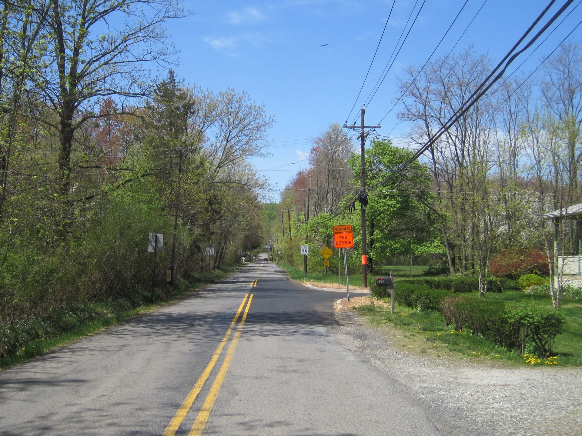 Photo showing the center of Skillman, New Jersey, a census designated place in Montgomery Township. Photo taken at the intersection of Camp Meeting Avenue and Fairview Road.