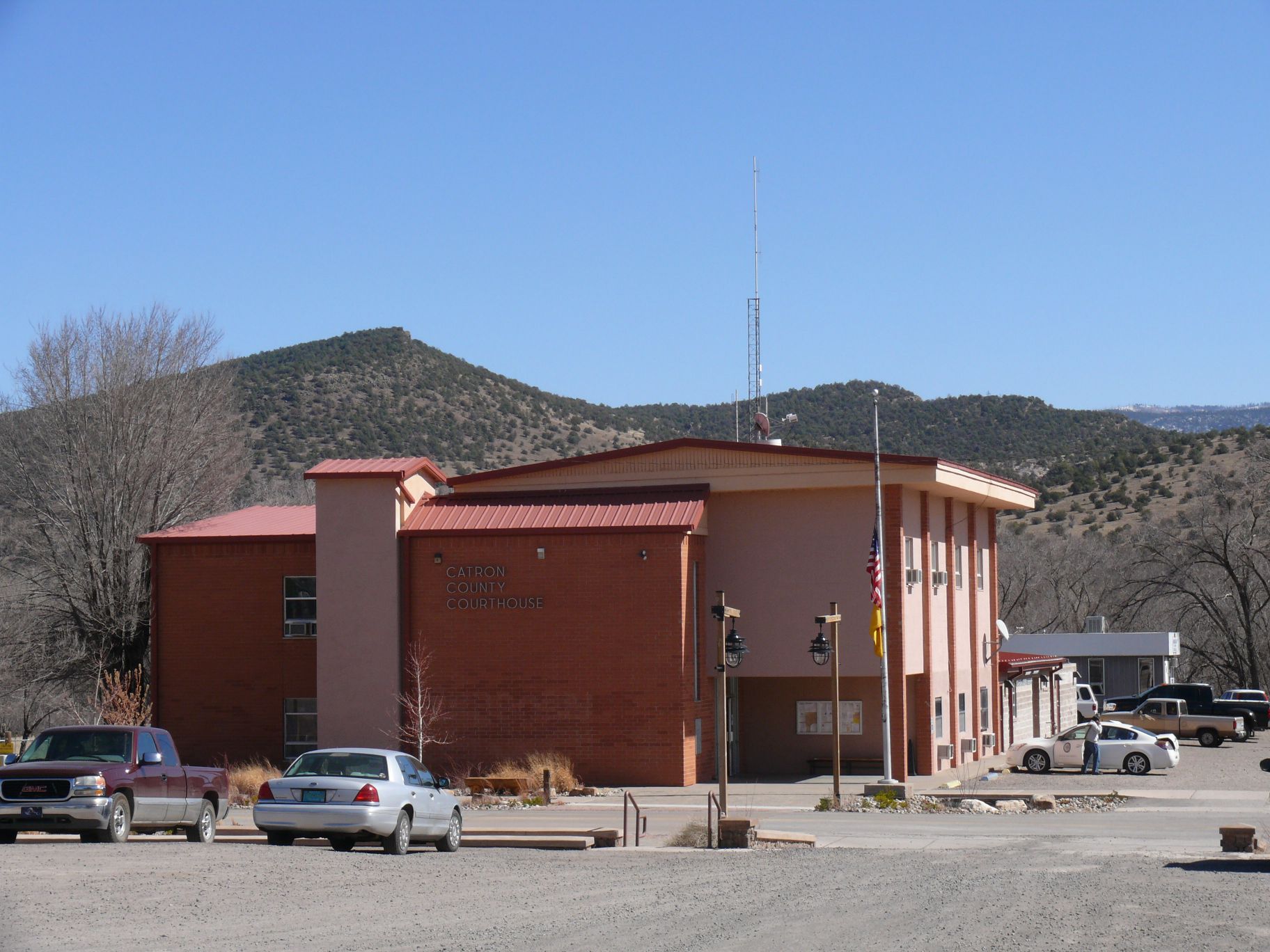 The Catron County Courthouse in Reserve (New Mexico, USA).