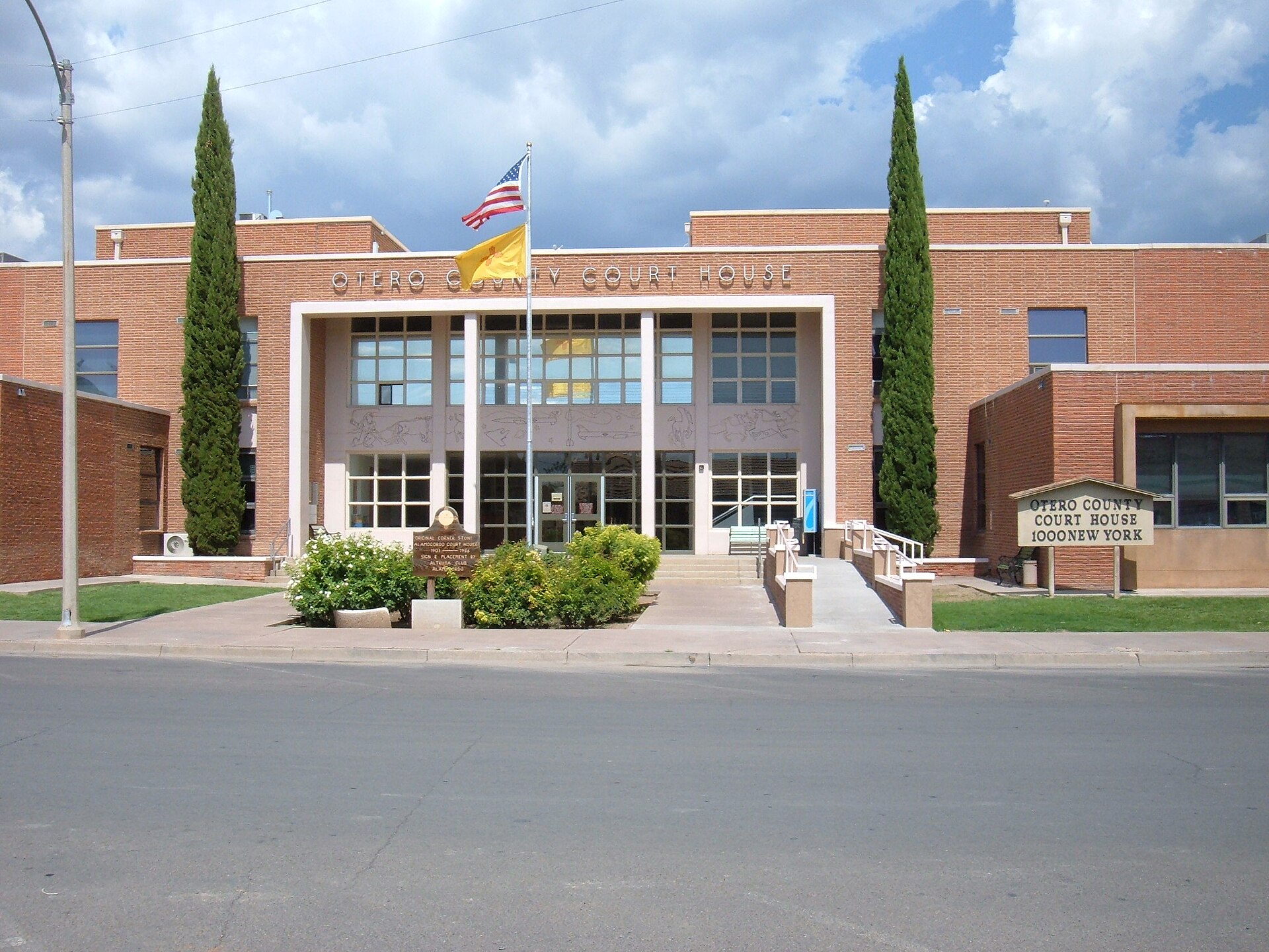 Otero County Court House, located in Alamogordo, New Mexico at 1000 New York Avenue.