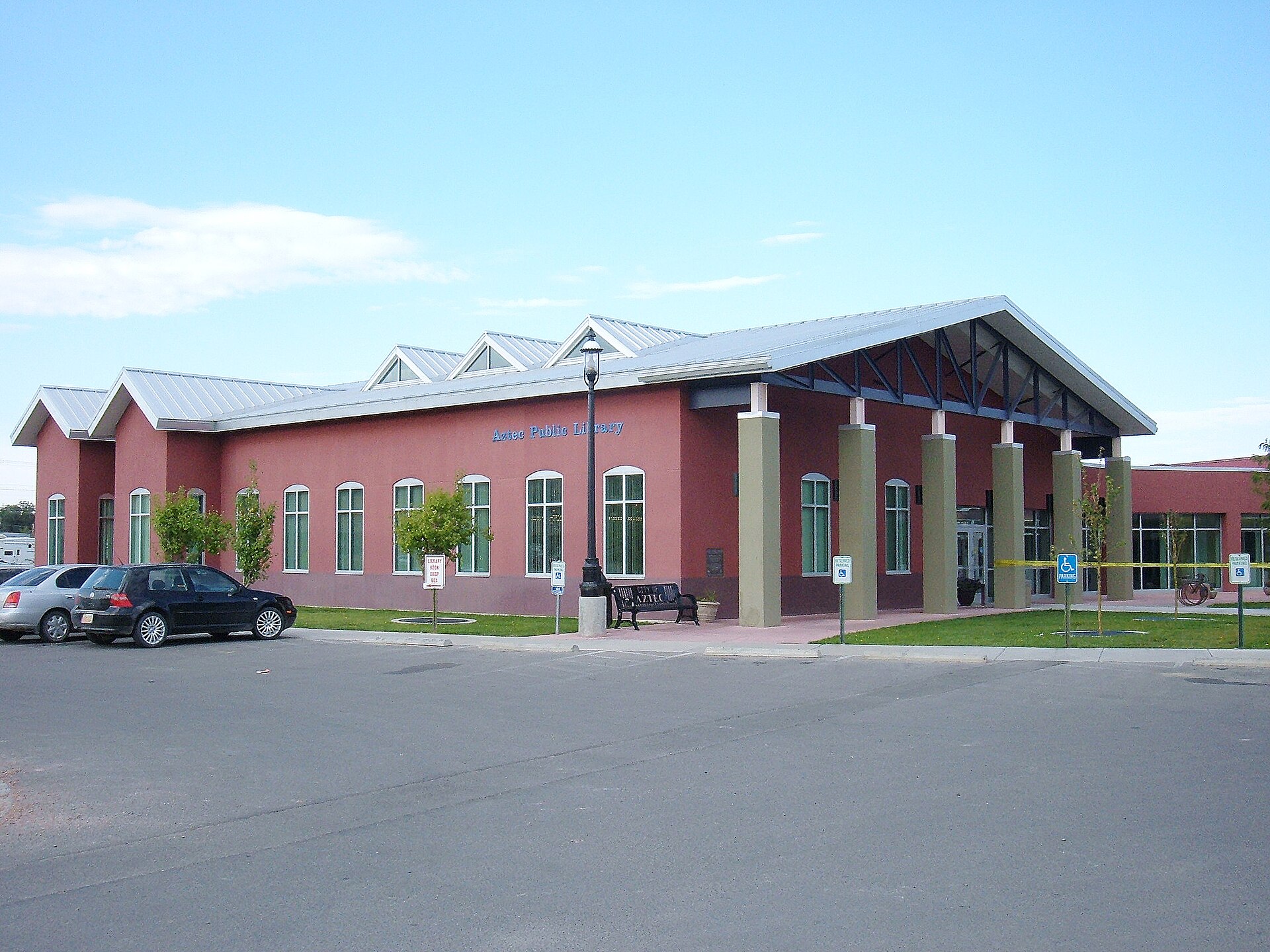 Aztec Public Library in Aztec, New Mexico. Built in 2005.