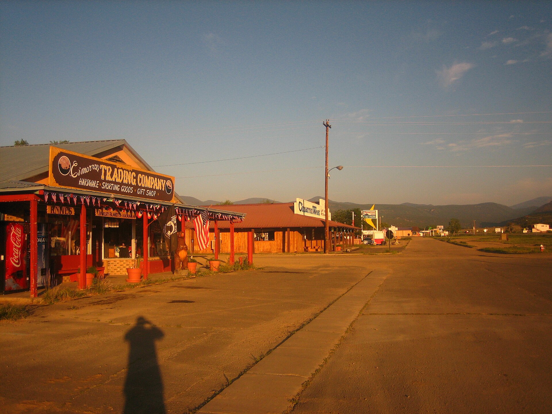 Downtown Cimarron, New Mexico in 2008
