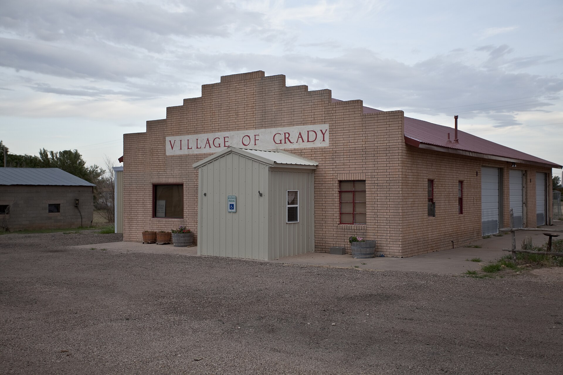 City Hall, village of Grady, New Mexico.