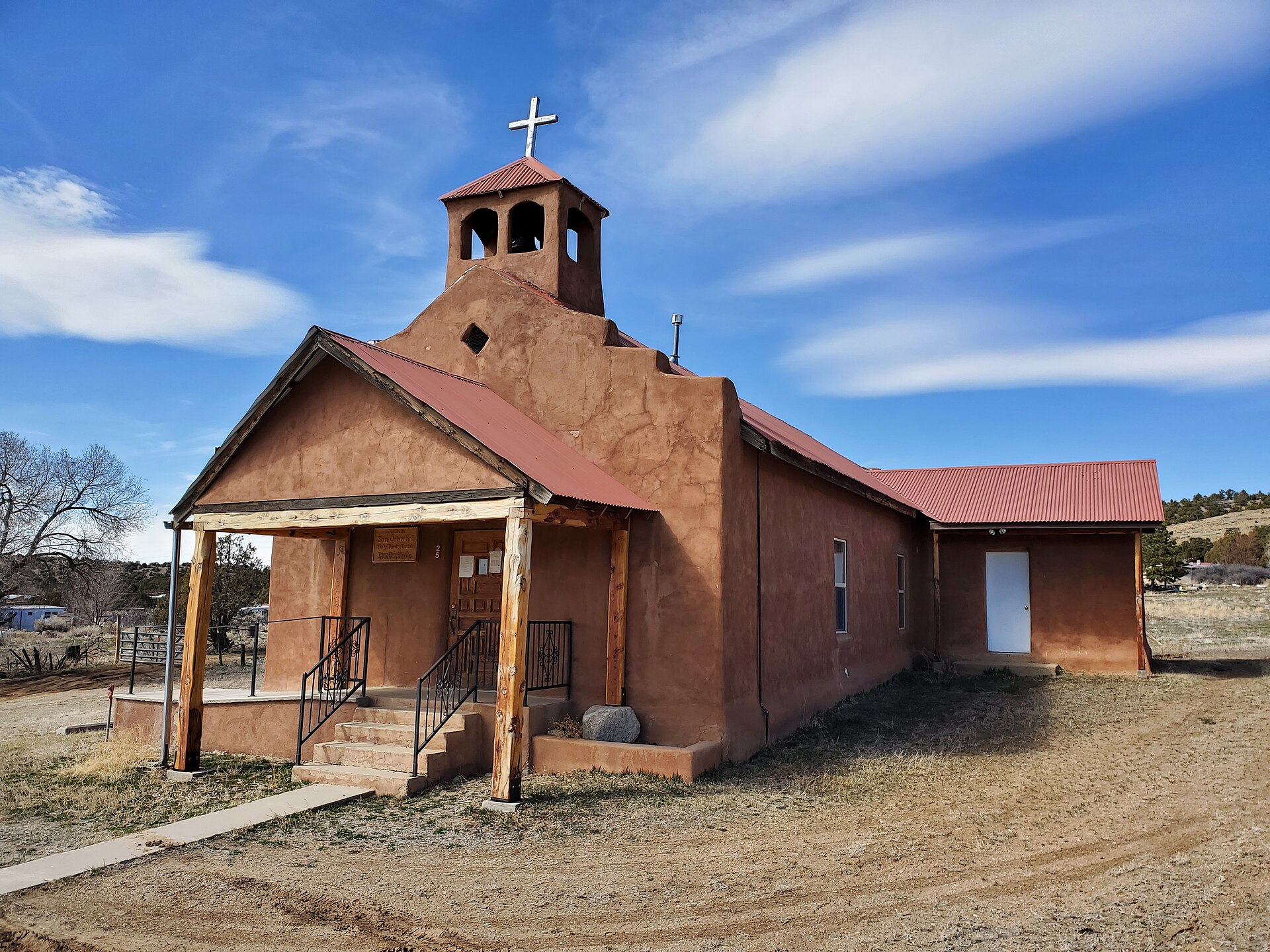 San Cristobal Catholic Church, San Cristobal, New Mexico, USA, 18 March 2021
