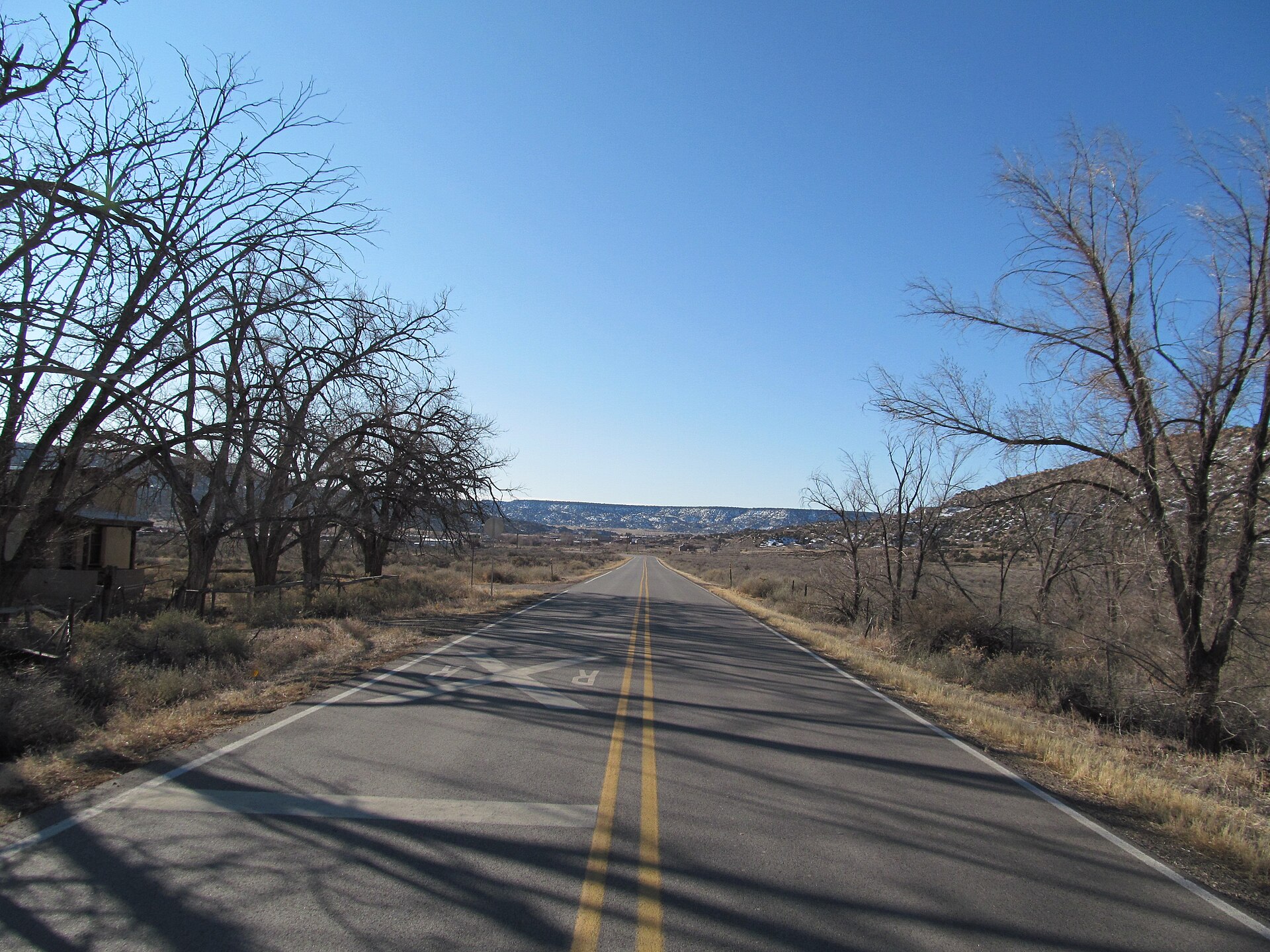 BIA Route 24, Seama New Mexico - Rainfall Road