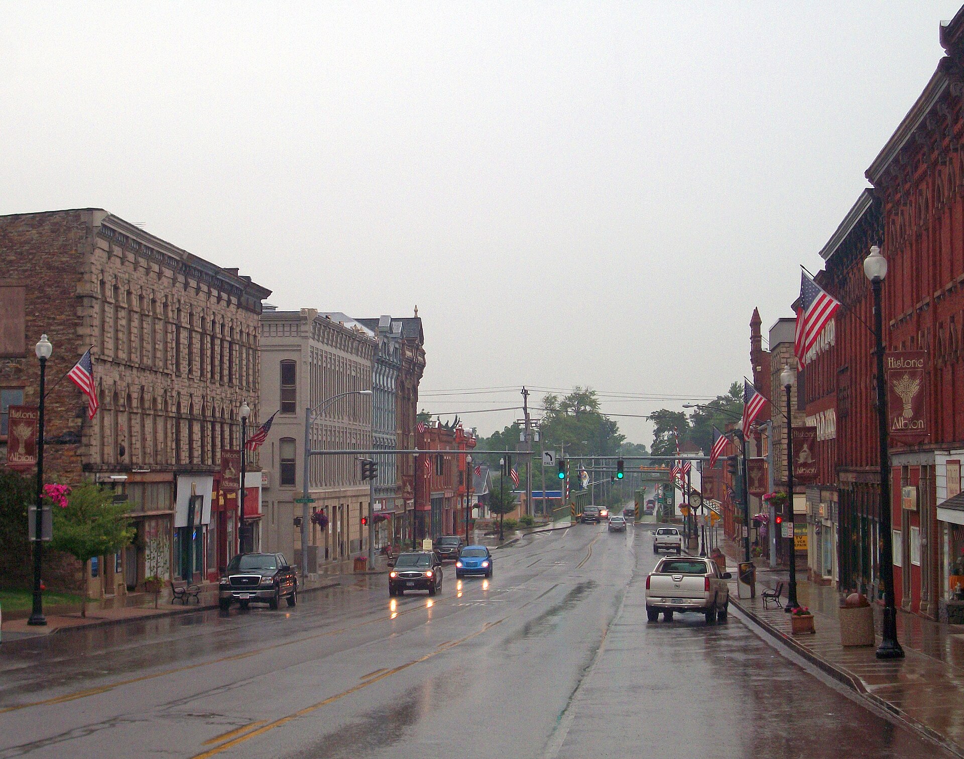Main Street in Albion, New York