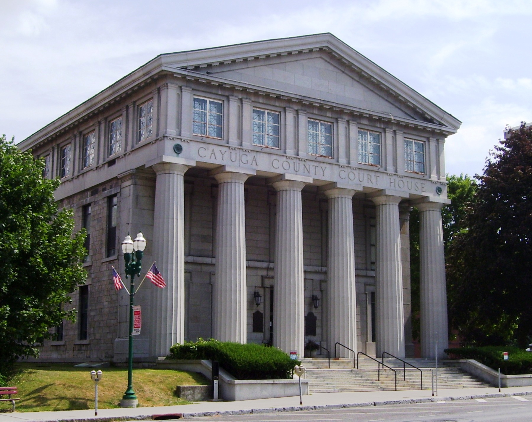 The Cayuga County Court House at 152 Genesee Street in Auburn New York was built in 1835–1836 and was designed by John I.