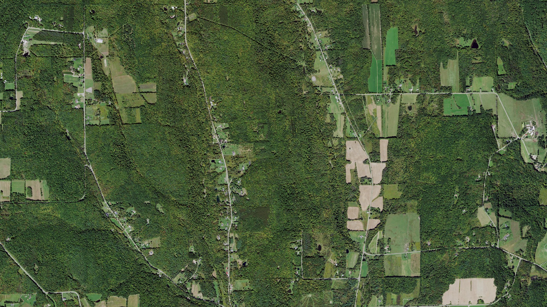 Aerial view of land around Catlin, New York