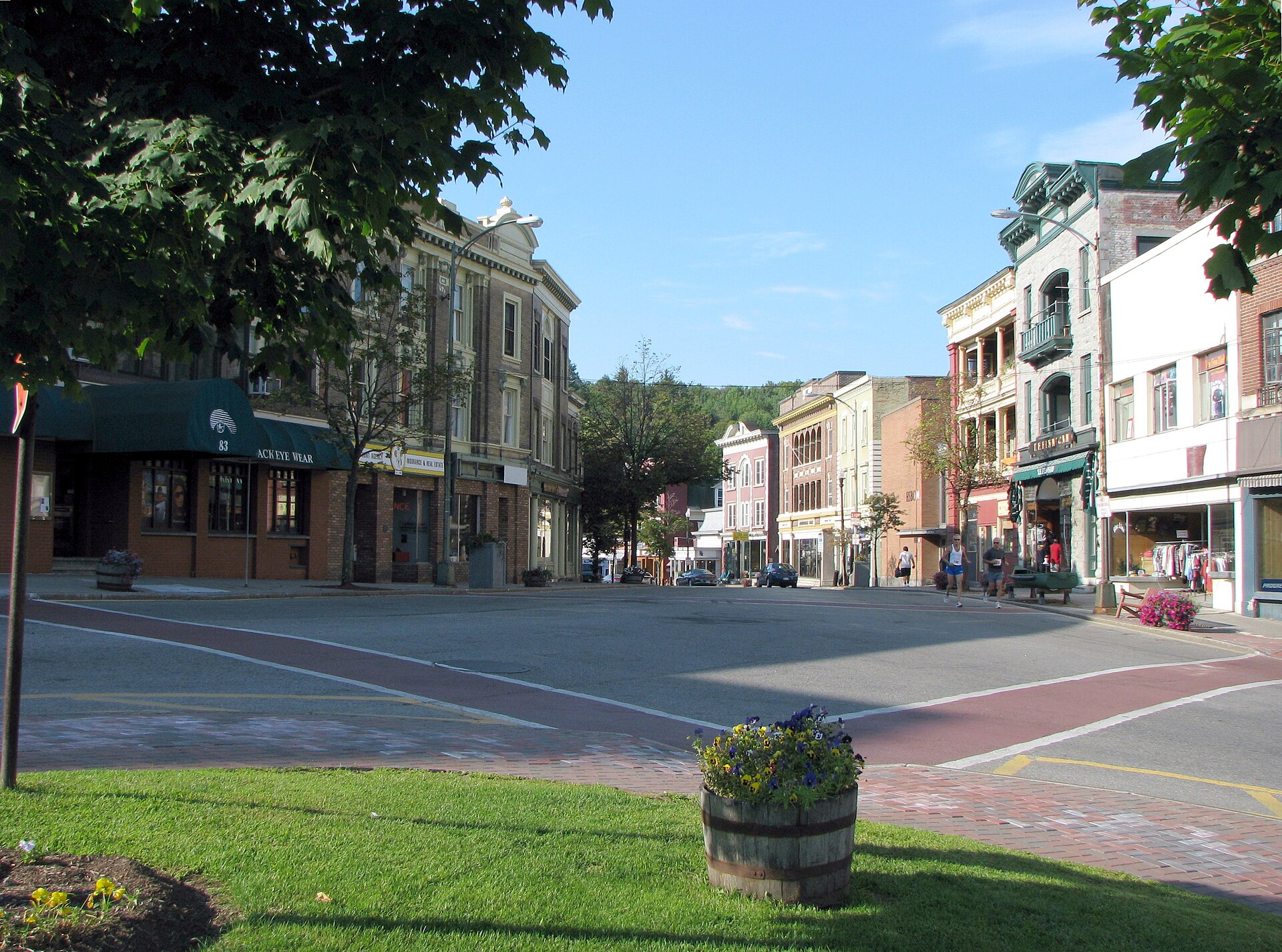 Saranac Lake, NY - Broadway (Main St. at left). — Franklin County, New York