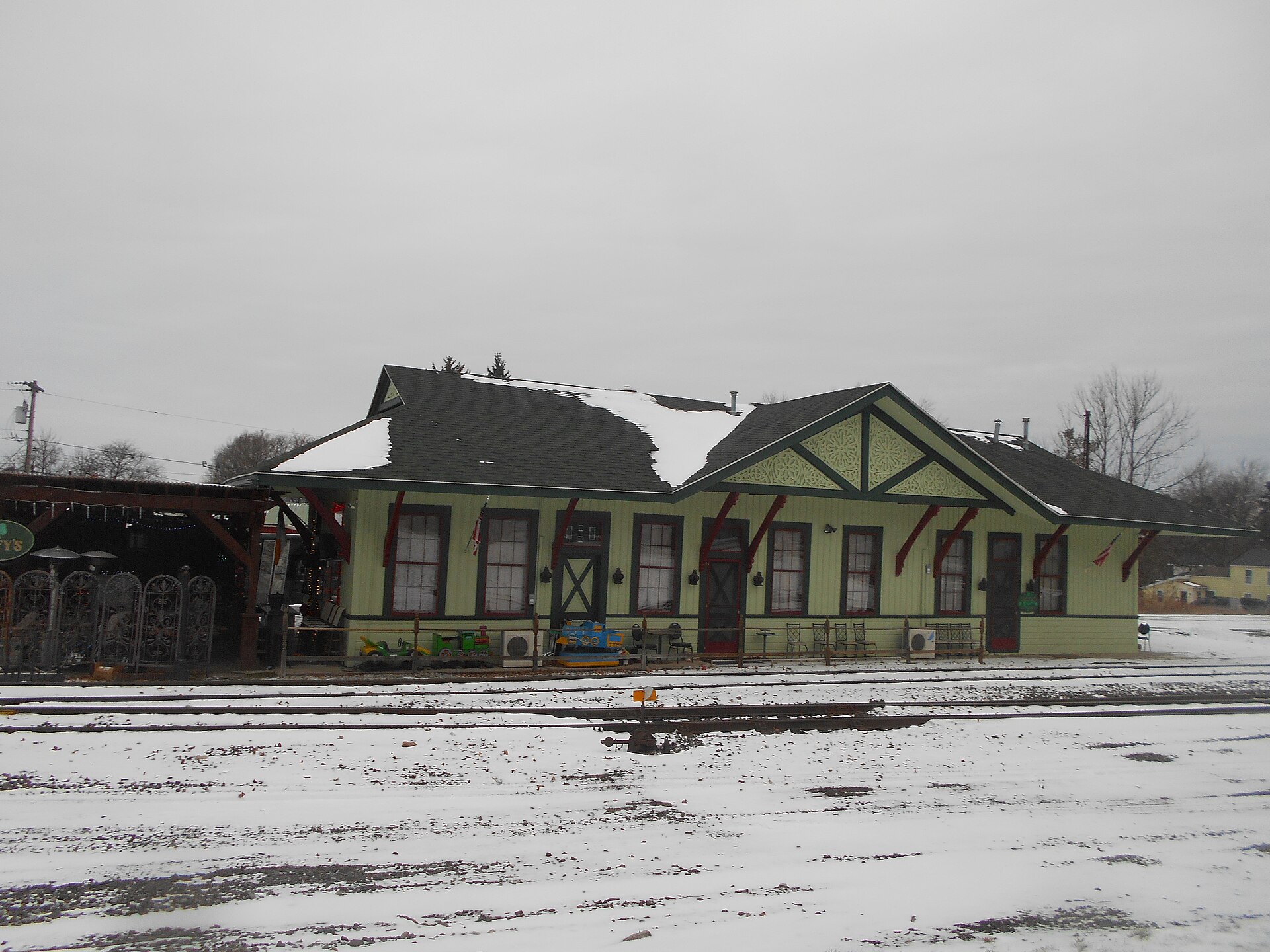 Railway station in Avon, New York