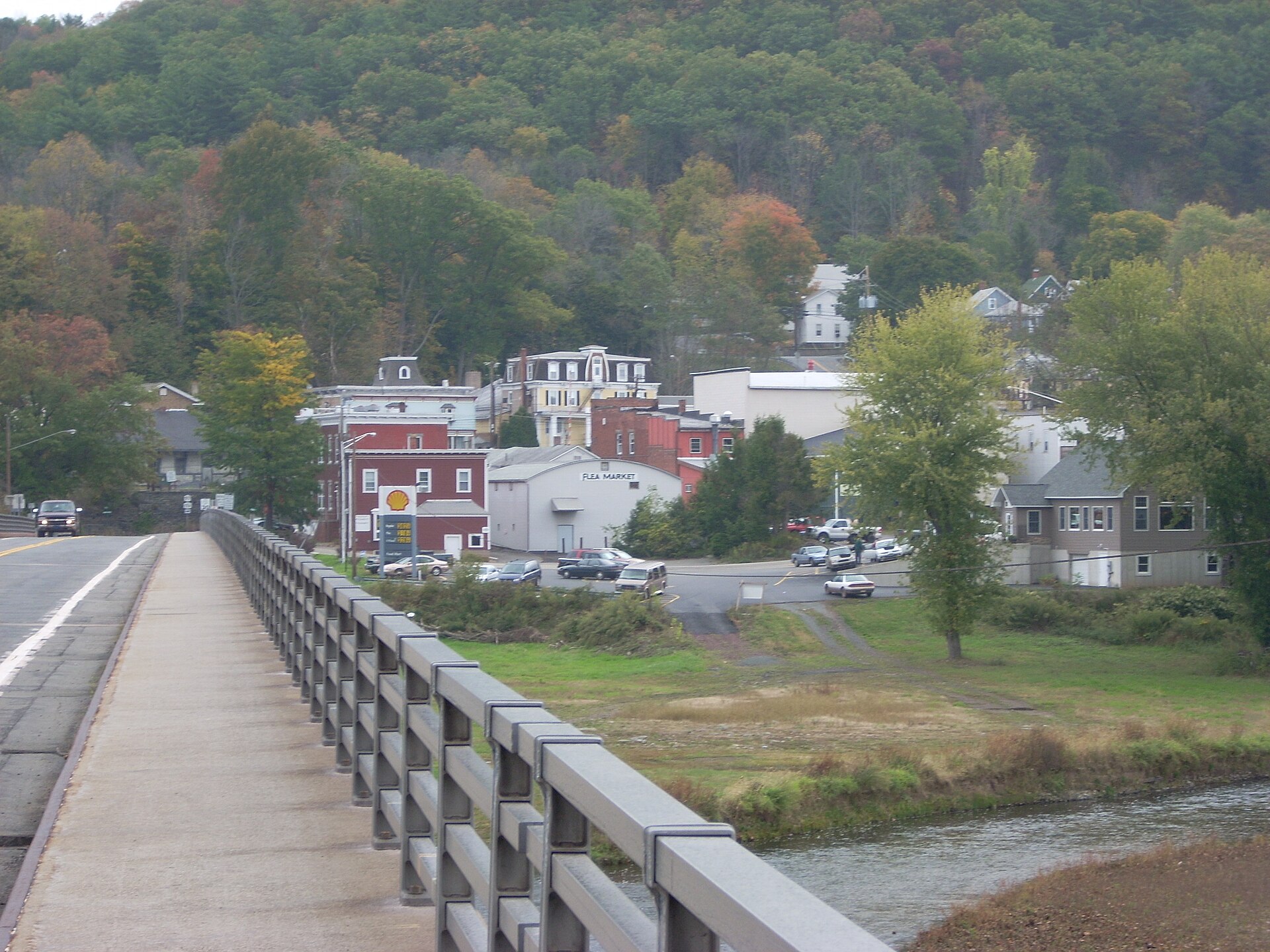 Downtown streets in Callicoon, New York