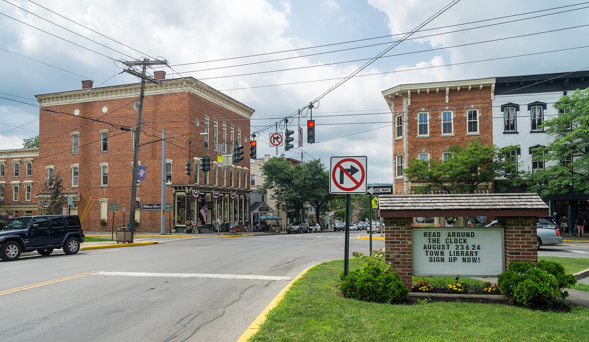 Downtown streets in Clinton, New York