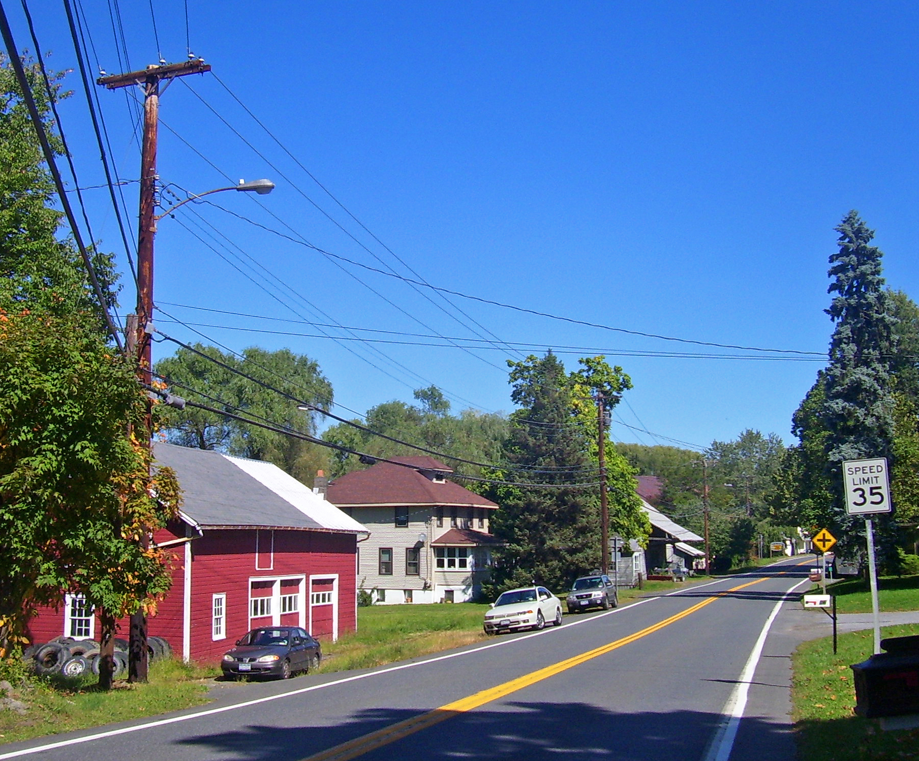 Clintondale, NY, USA, viewed looking east along US 44/NY 55 — New York