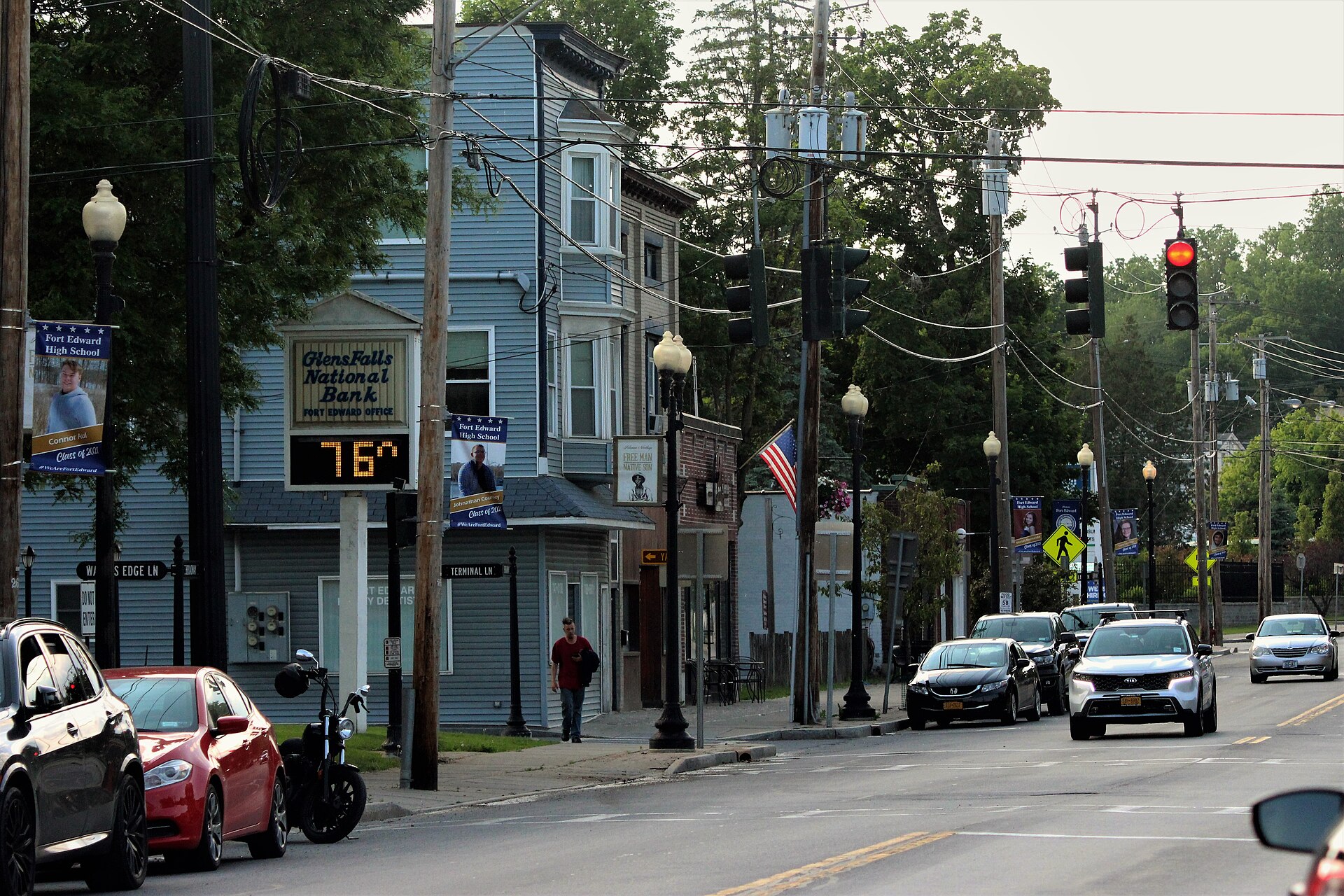 Street scene in Fort Edward, New York