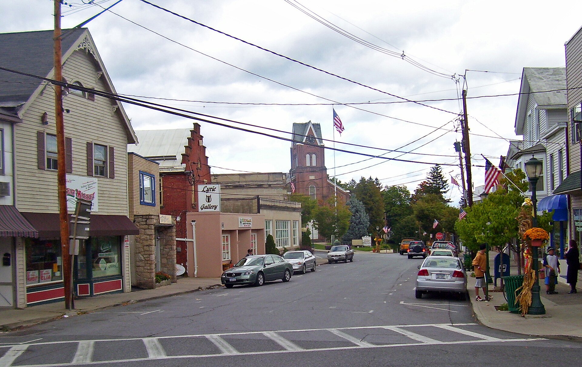 Downtown Highland, NY, USA — New York