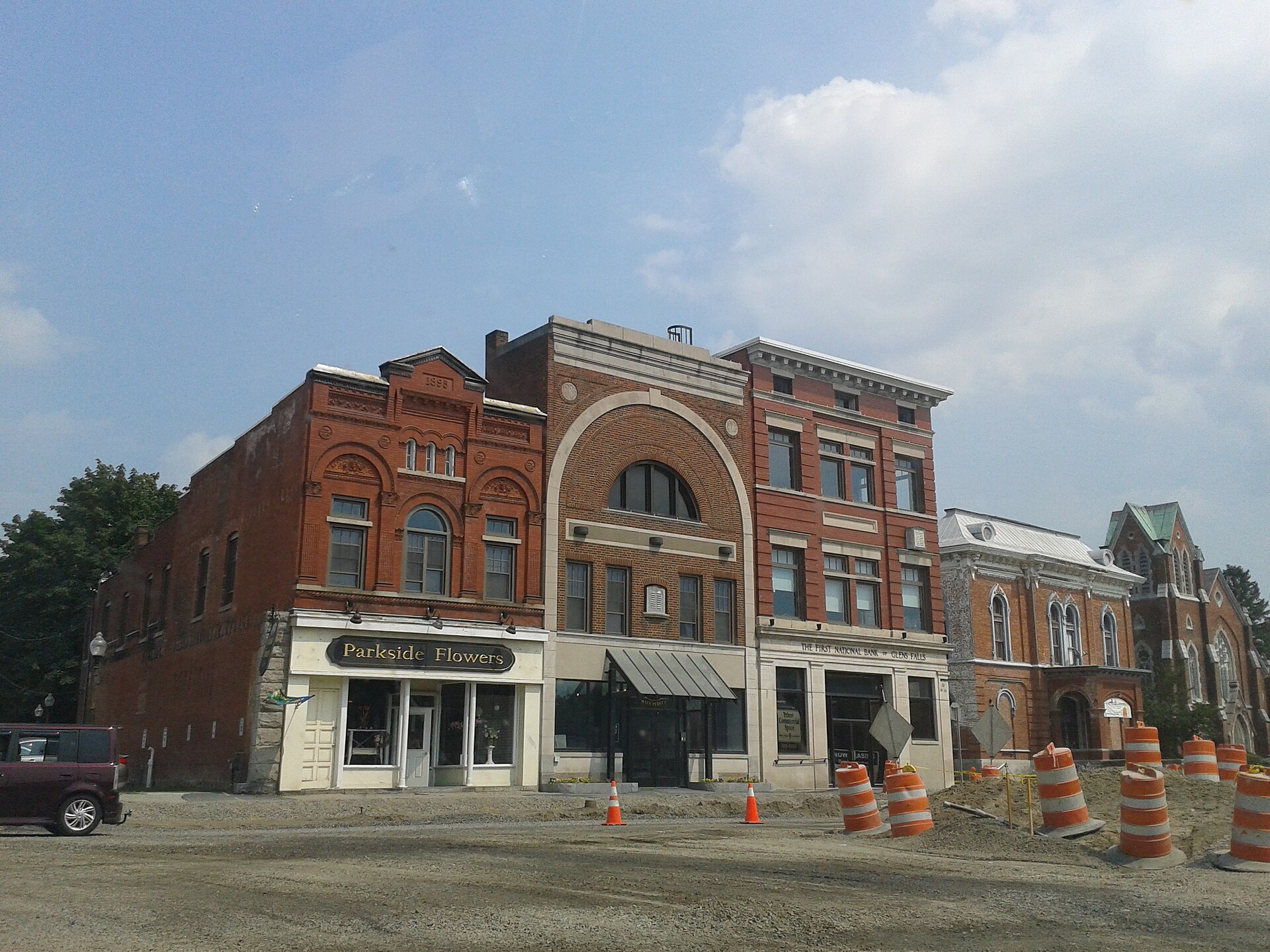 Buildings in Hudson Falls, New York Historic District, July, 2014