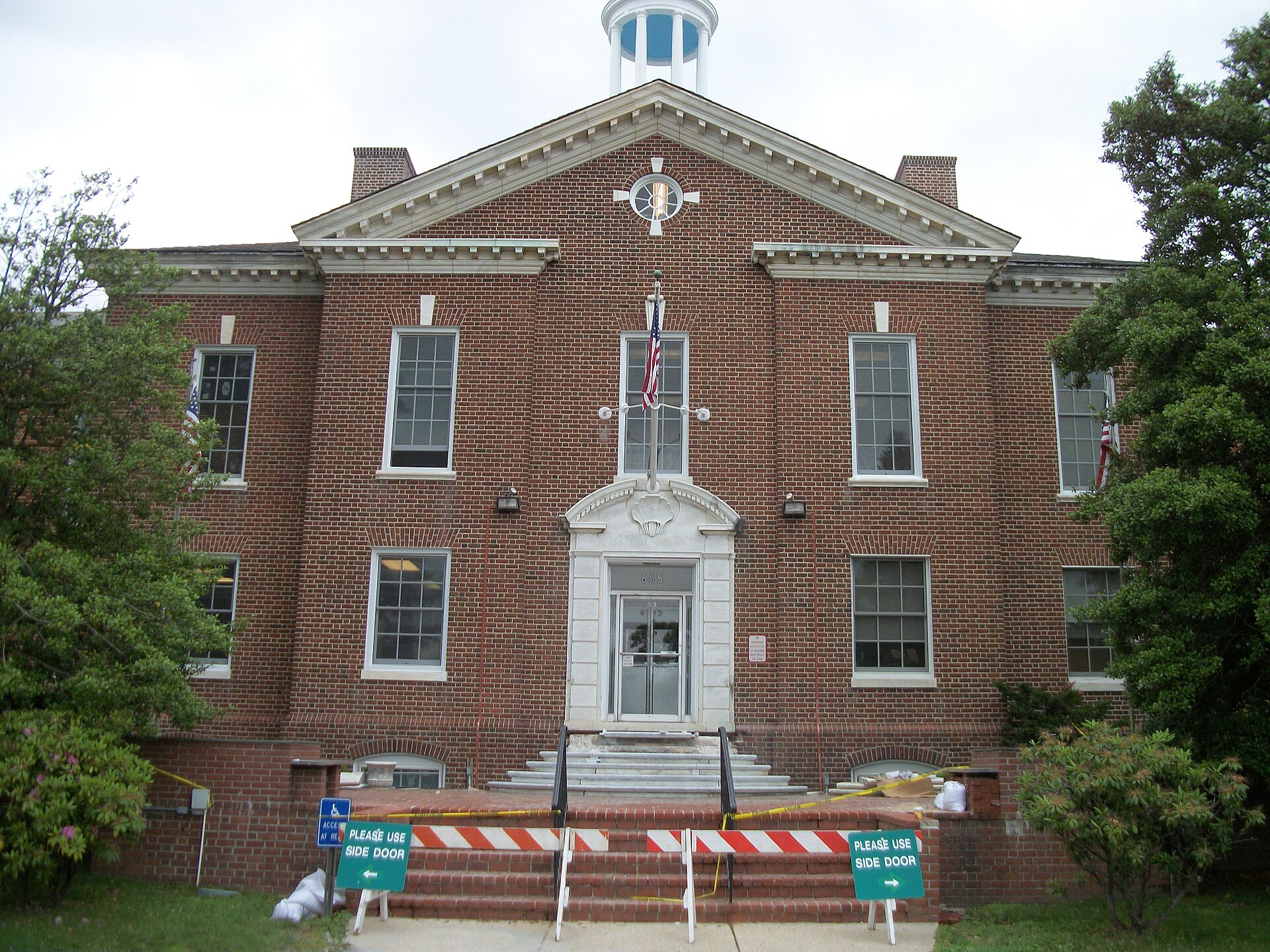 Town of Islip Town Hall on Main Street in the Census-Designated Place of Islip, New York.