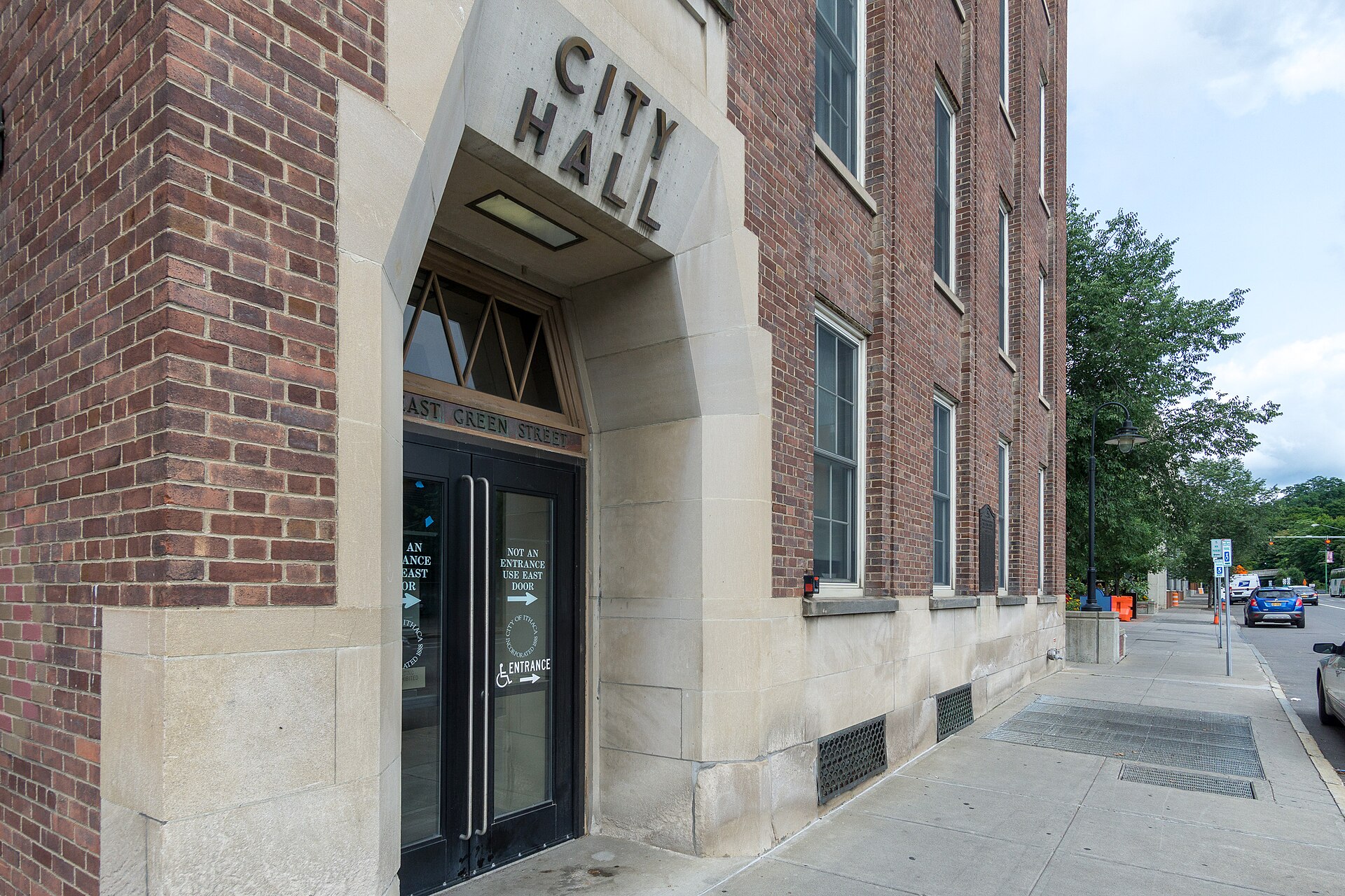 City hall in Ithaca, New York