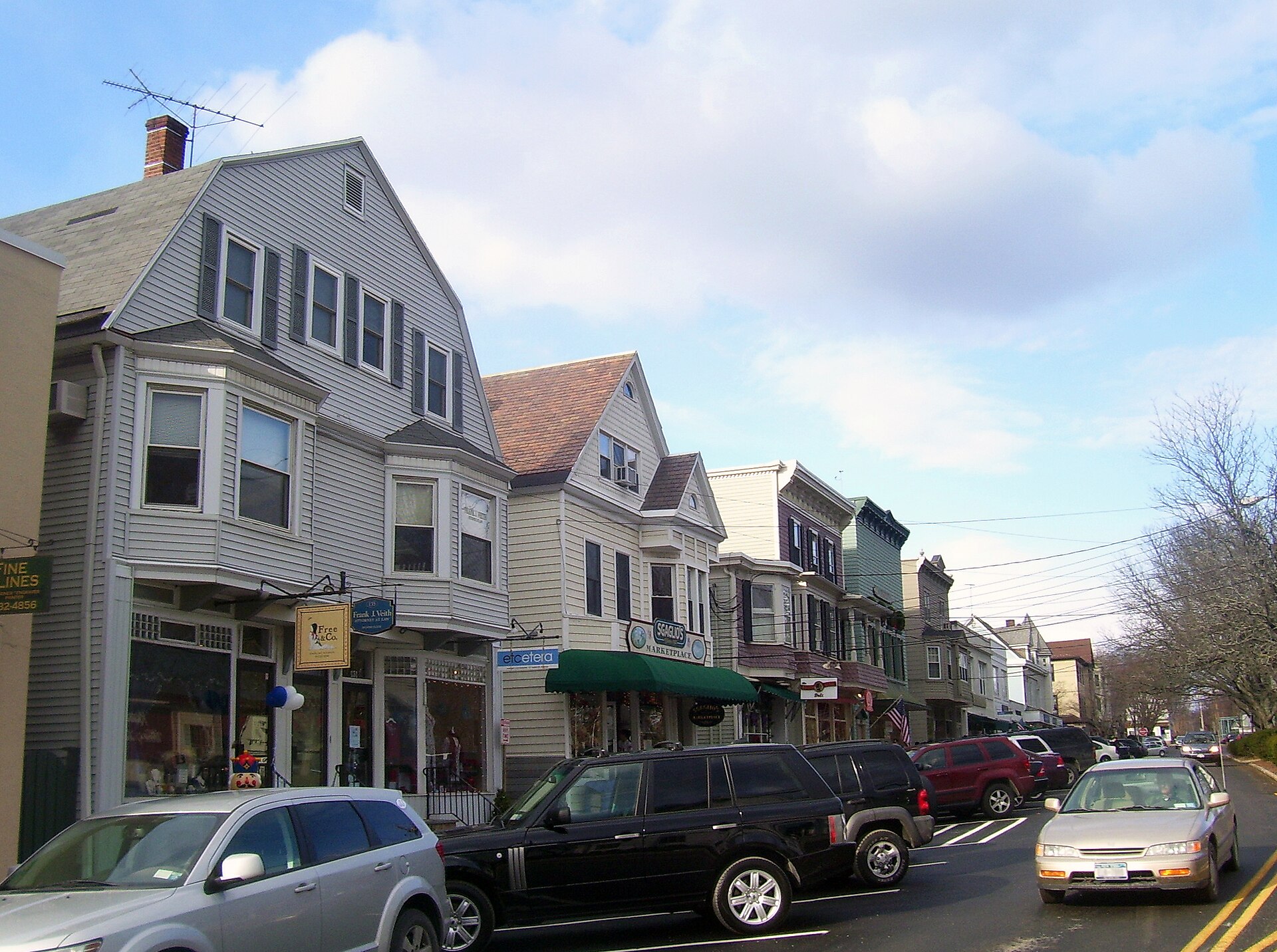 View north along Katonah Avenue, Katonah, NY, USA — New York
