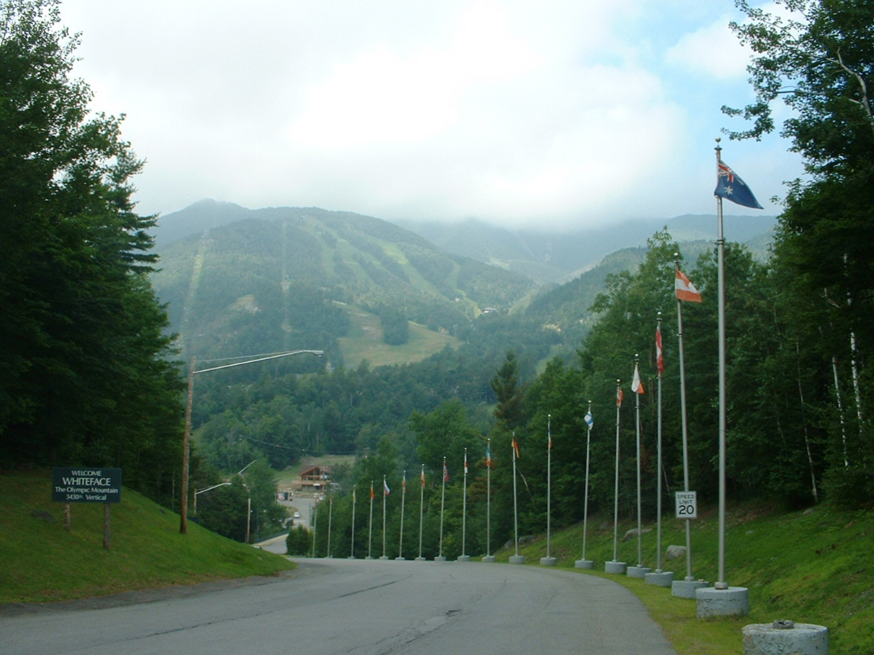 Whiteface Mountain Ski Area (Location of the Olympic Winter Games in Lake Placid, NY). View in Summer. — New York