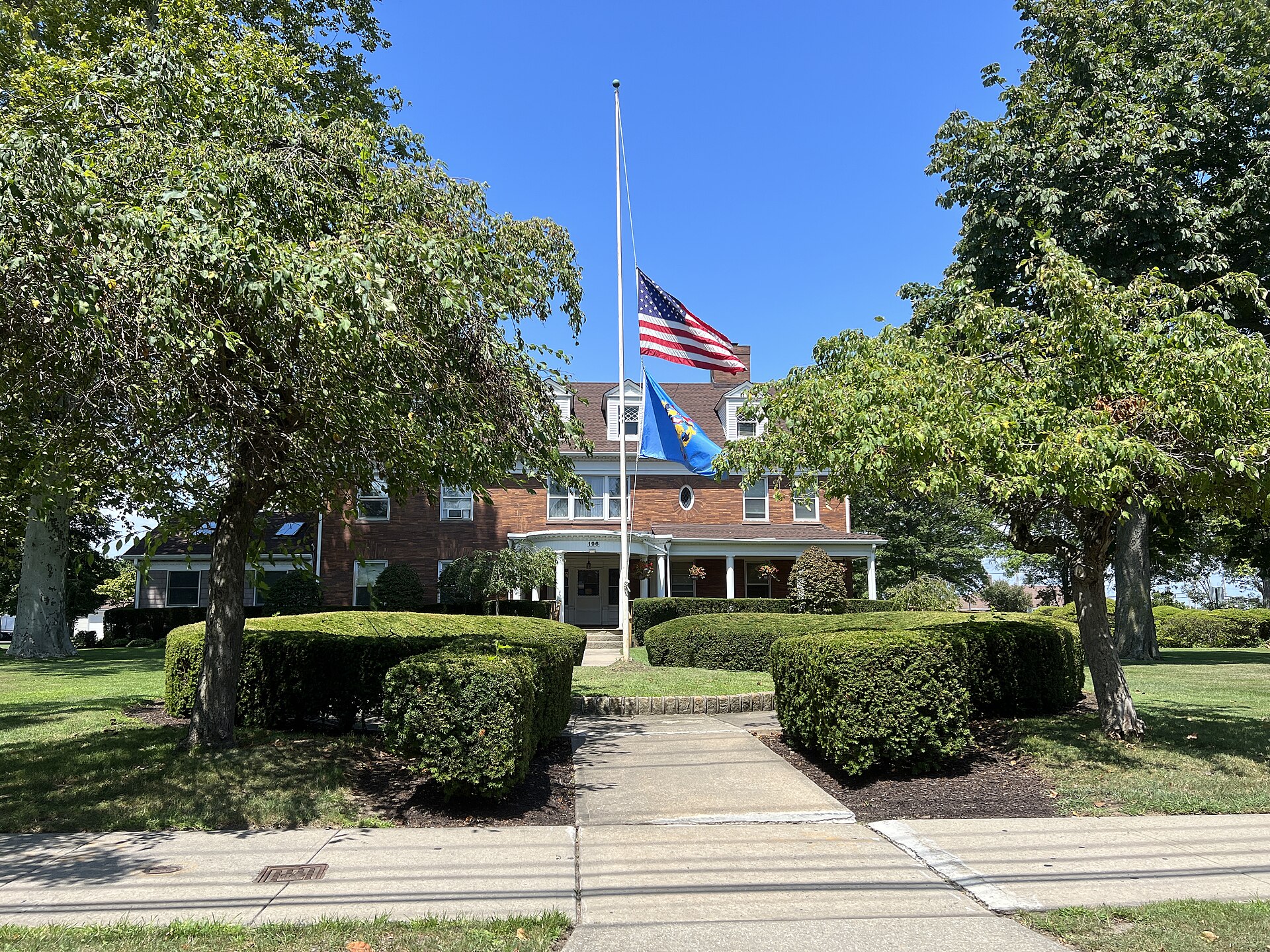 Lawrence Village Hall in the Inc. Village of Lawrence, Nassau County, NY on August 8, 2022. — New York