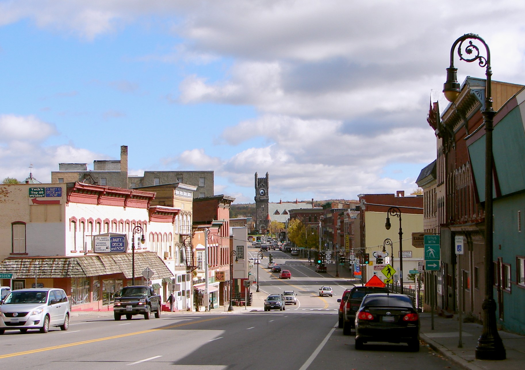 Main Street in Malone, New York