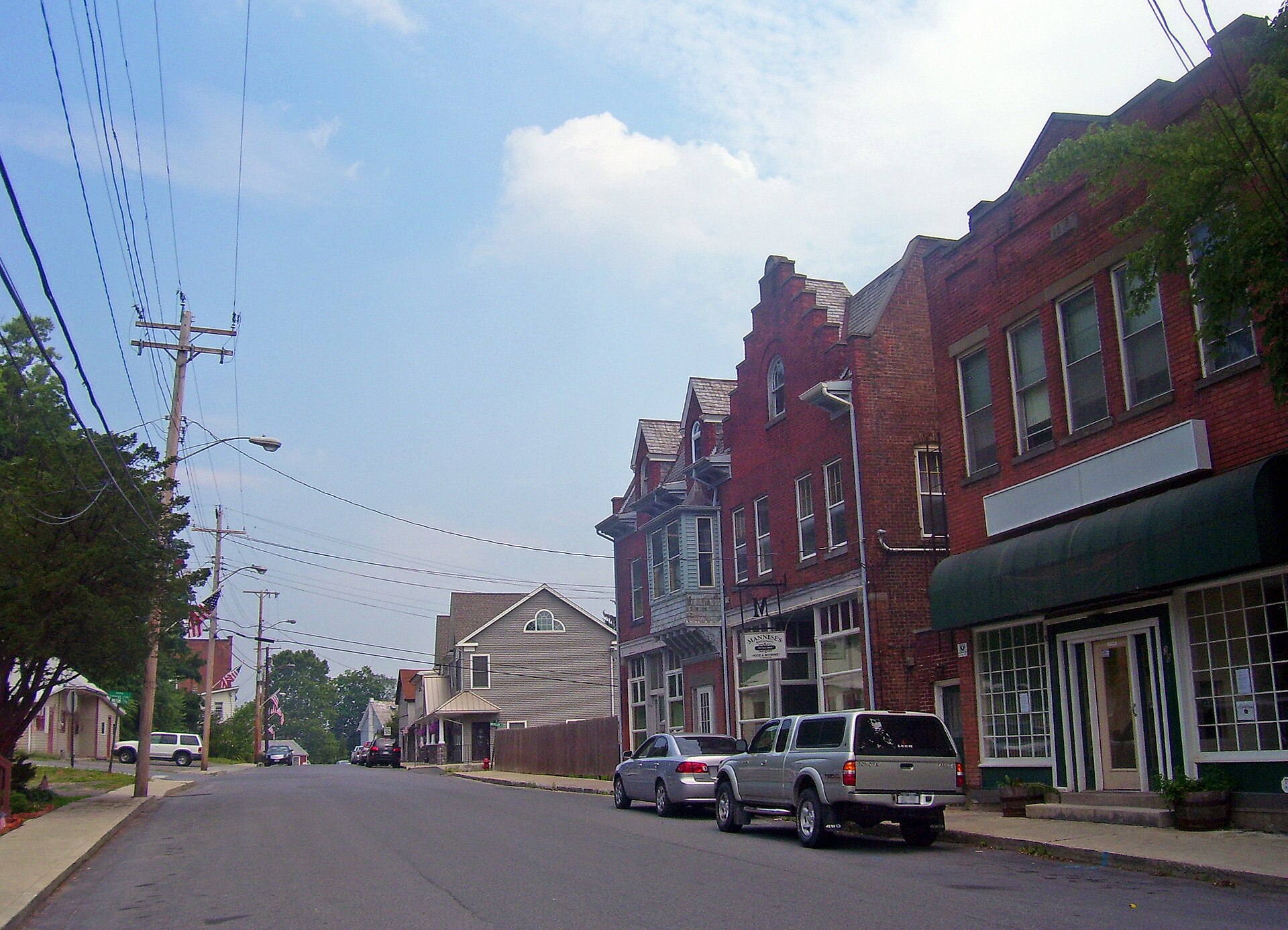 Downtown Milton, Ulster County, NY, USA — New York