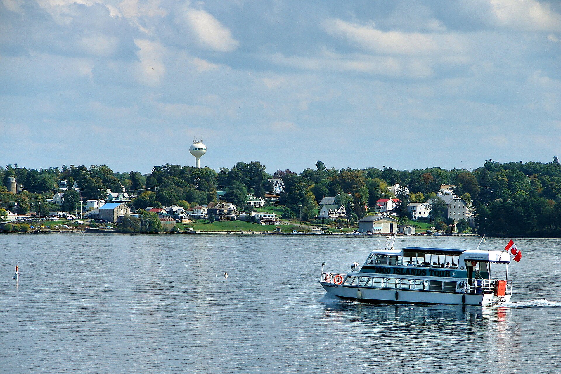River landscape in Morristown, New York