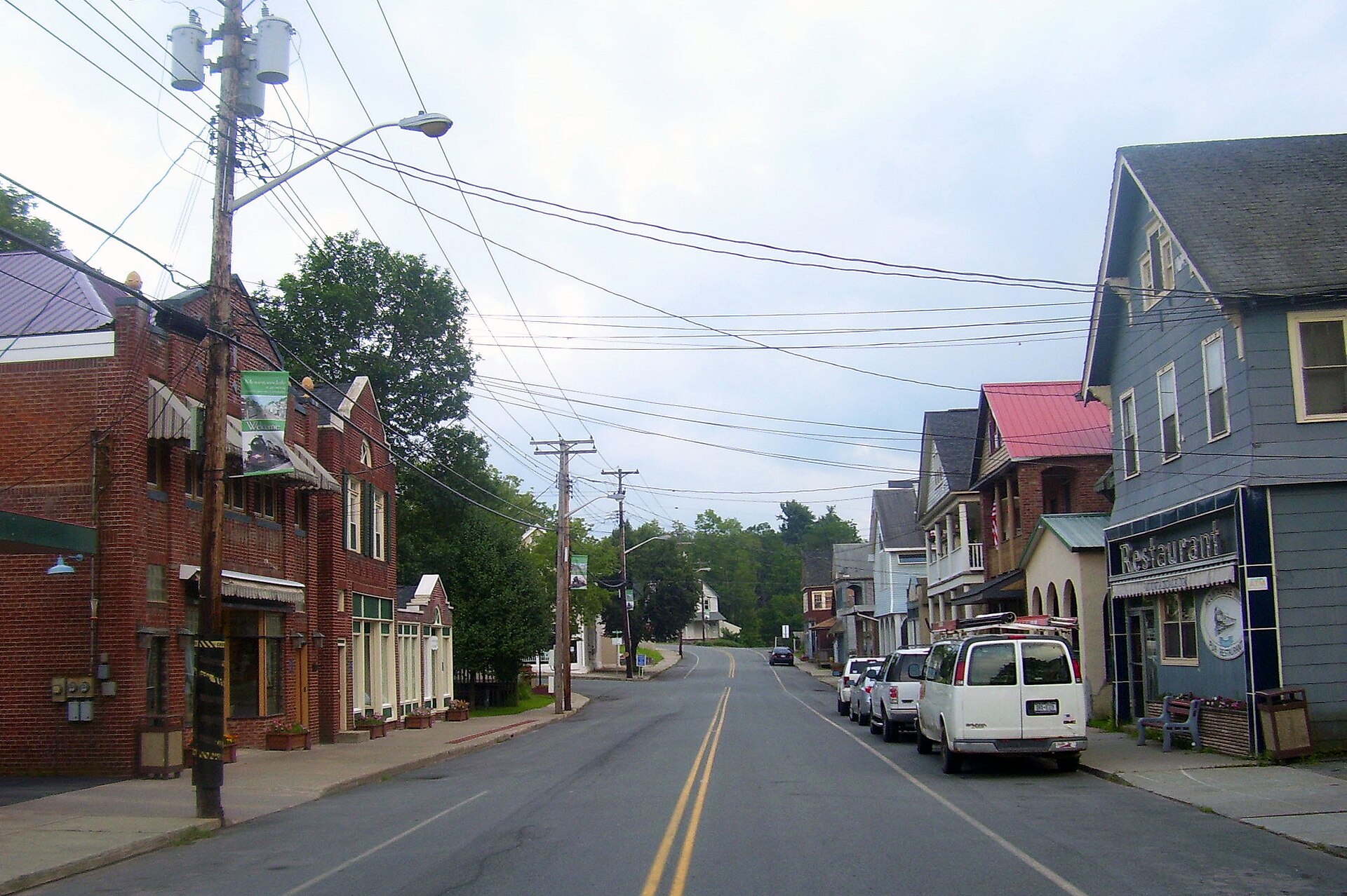 Downtown Mountain Dale, New York, United States.