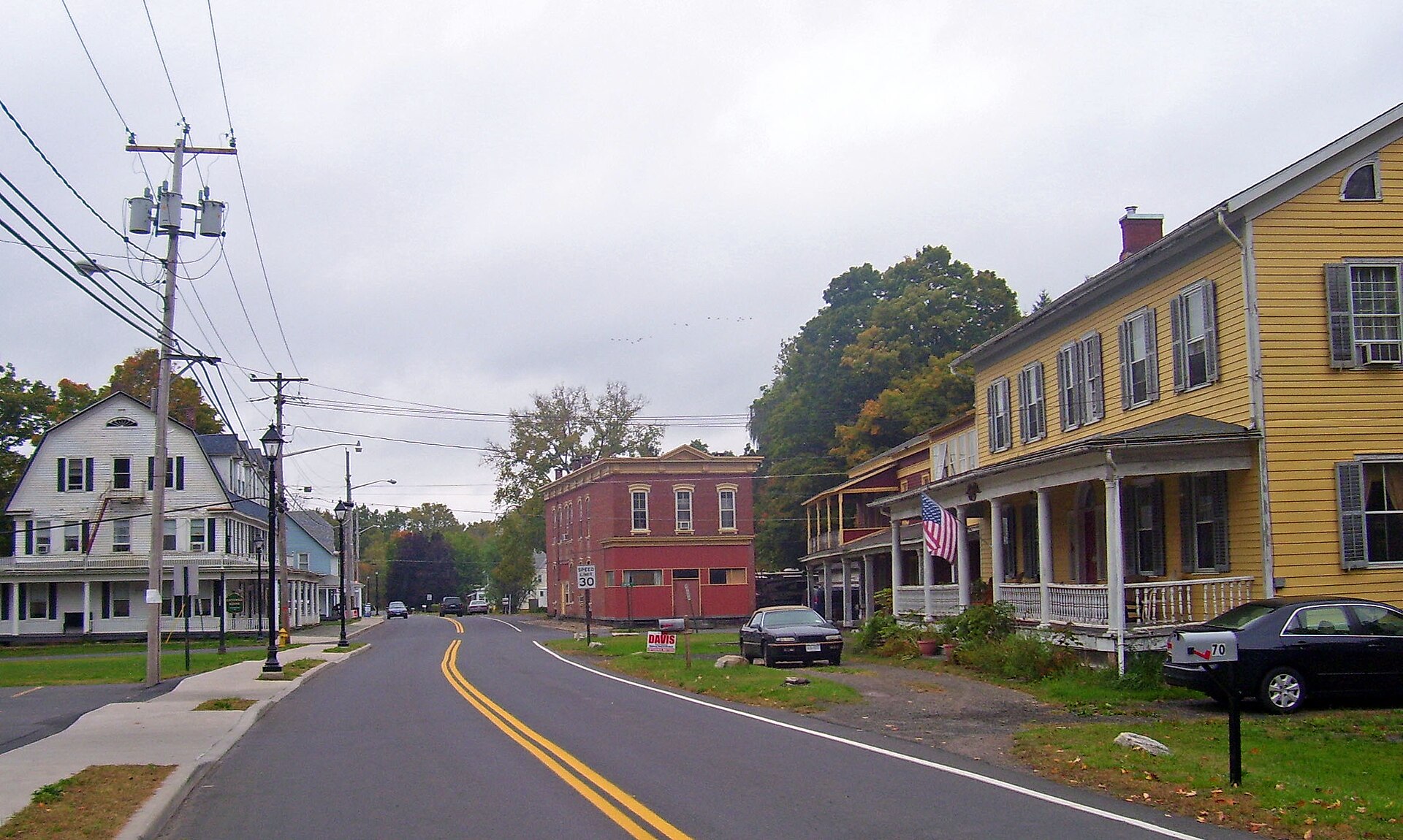 Downtown, hamlet of Napanoch, NY, USA — New York