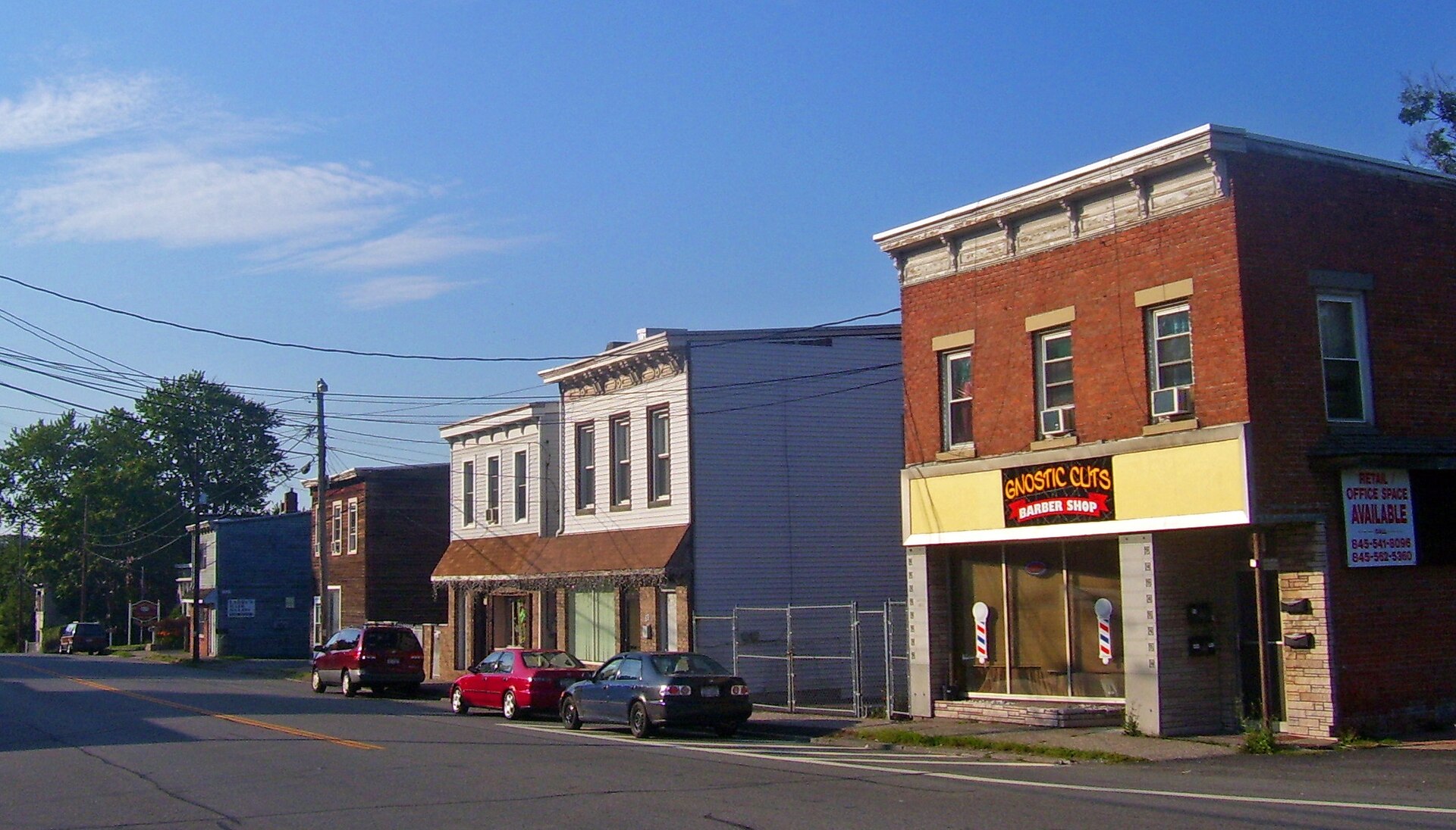 Downtown New Windsor, NY, USA, looking north along US 9W — New York