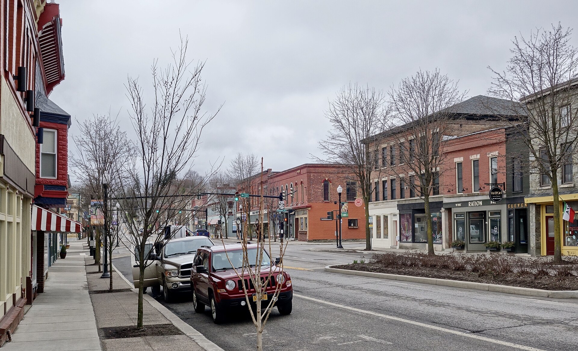 Main Street, Perry, New York, United States.