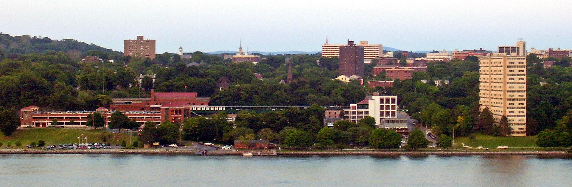 River landscape in Poughkeepsie, New York
