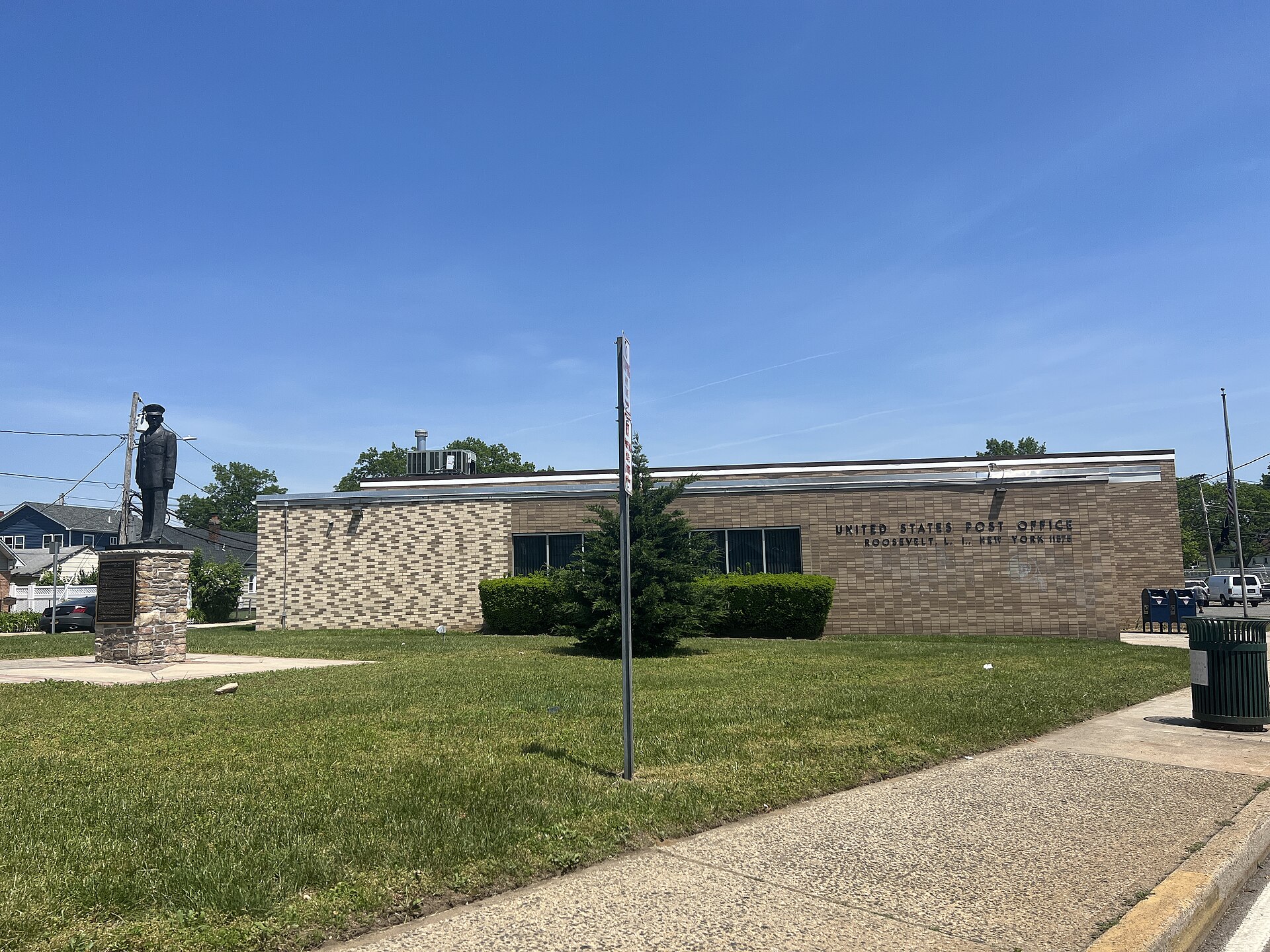 The United States Post Office in Roosevelt, Long Island, New York on May 31, 2022.