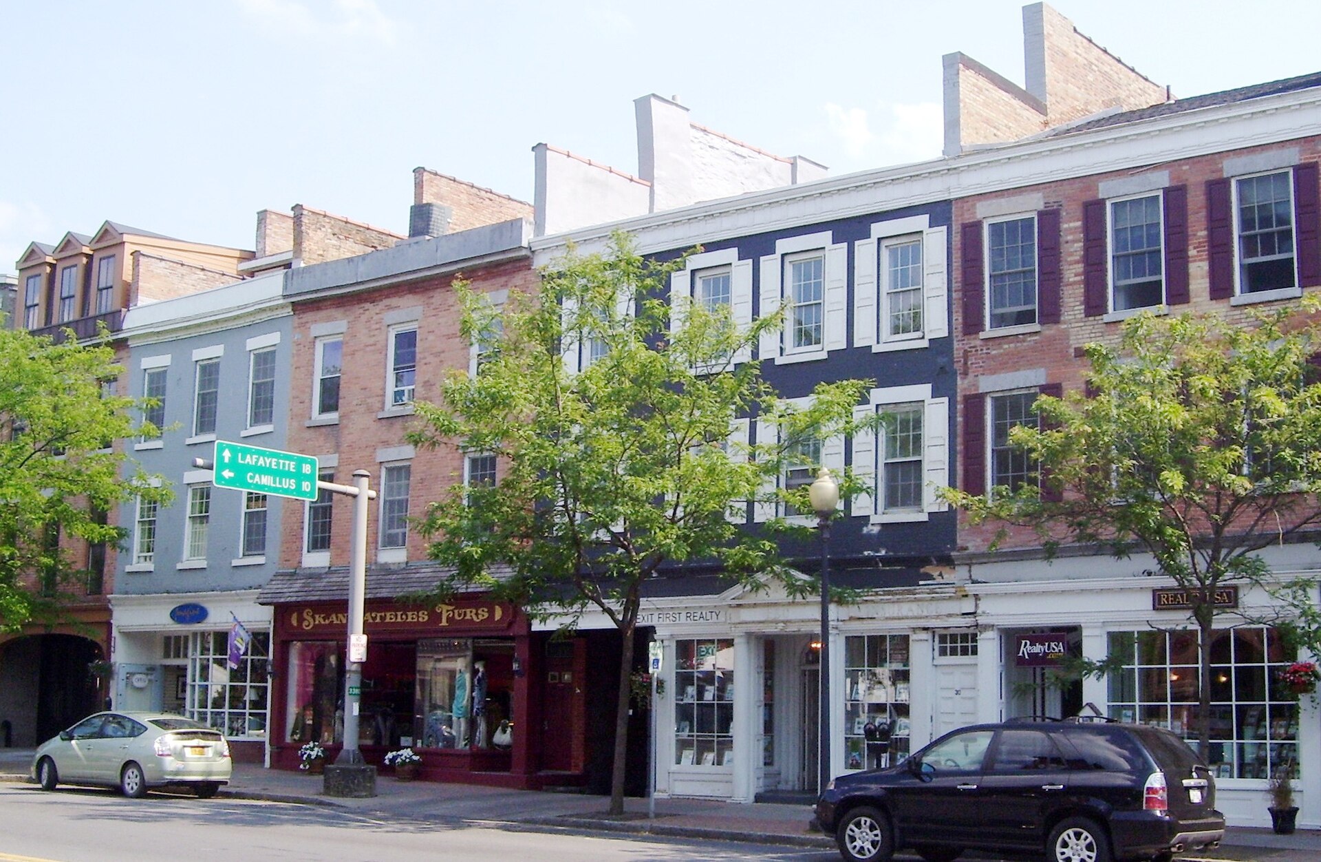 Street scene in Skaneateles, New York